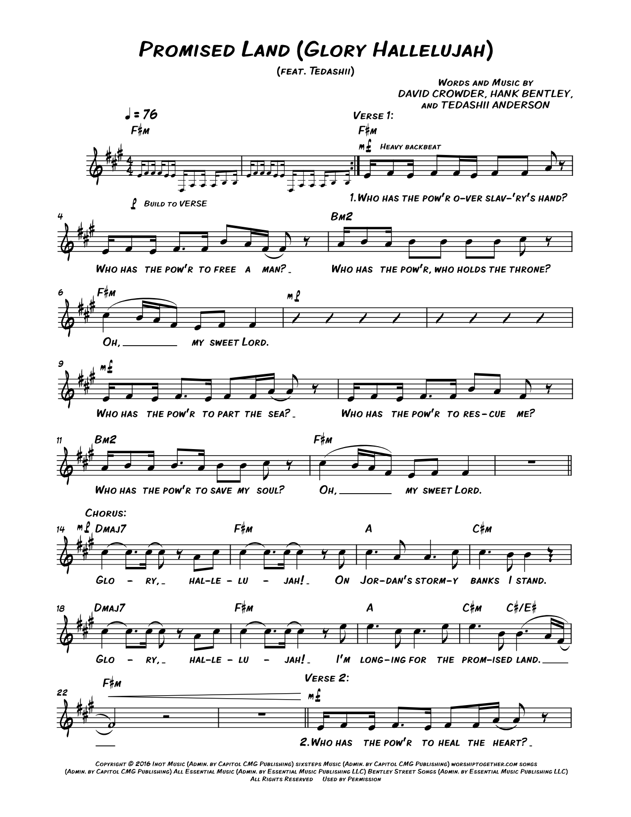 Promised Land (Glory Hallelujah)
