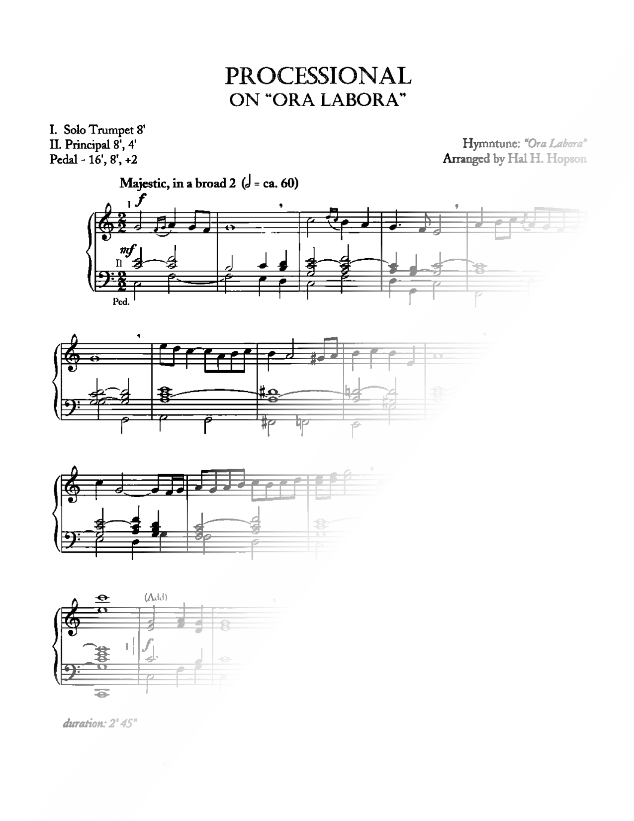 Processional on Ora Labora