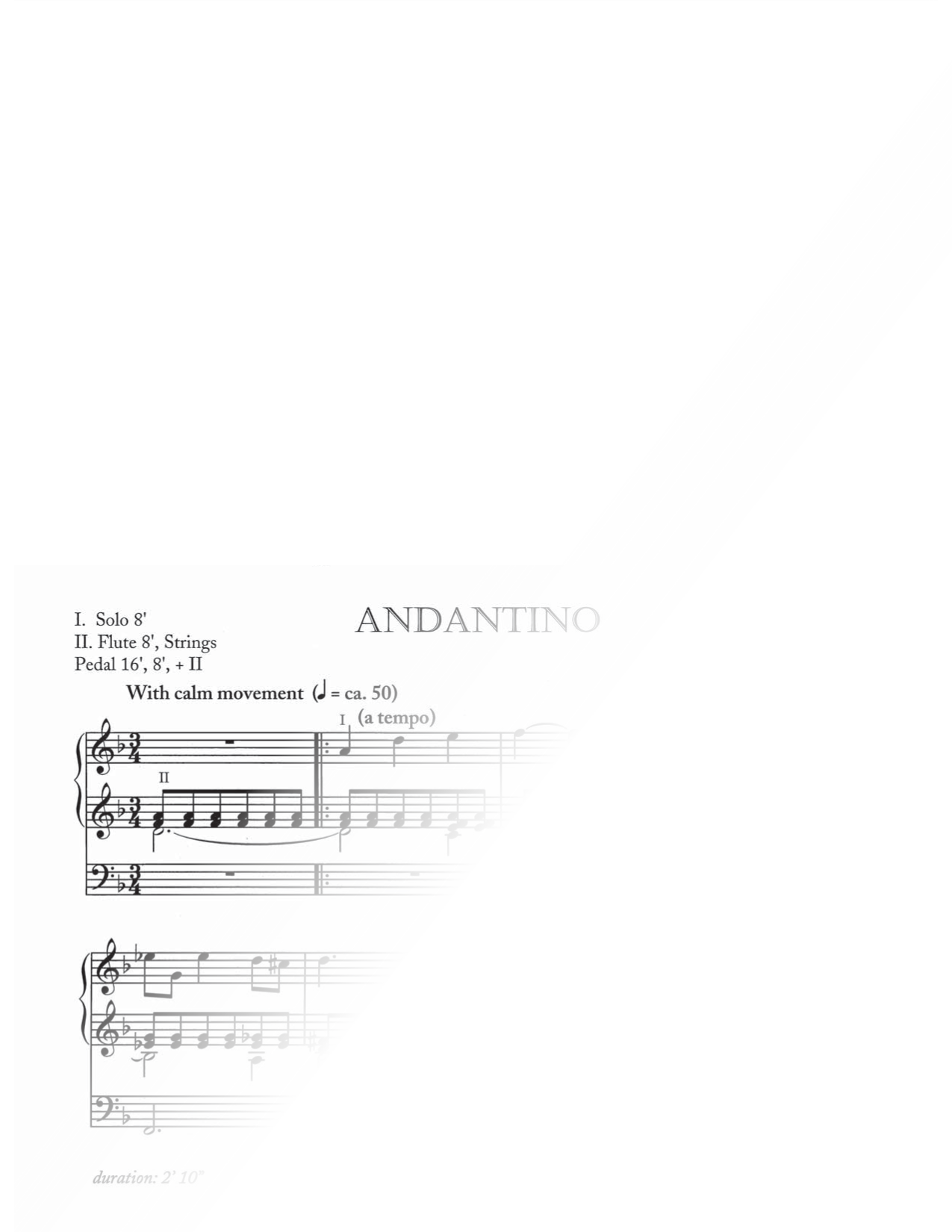 Après un rêve (Andantino)