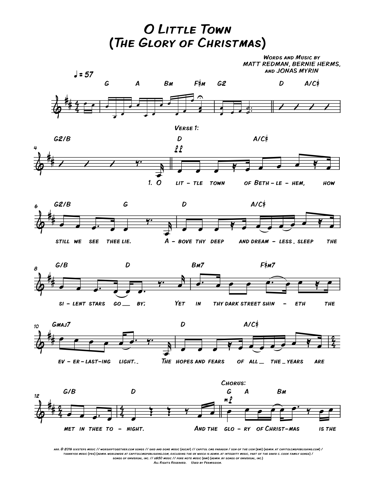 O Little Town (The Glory of Christmas)