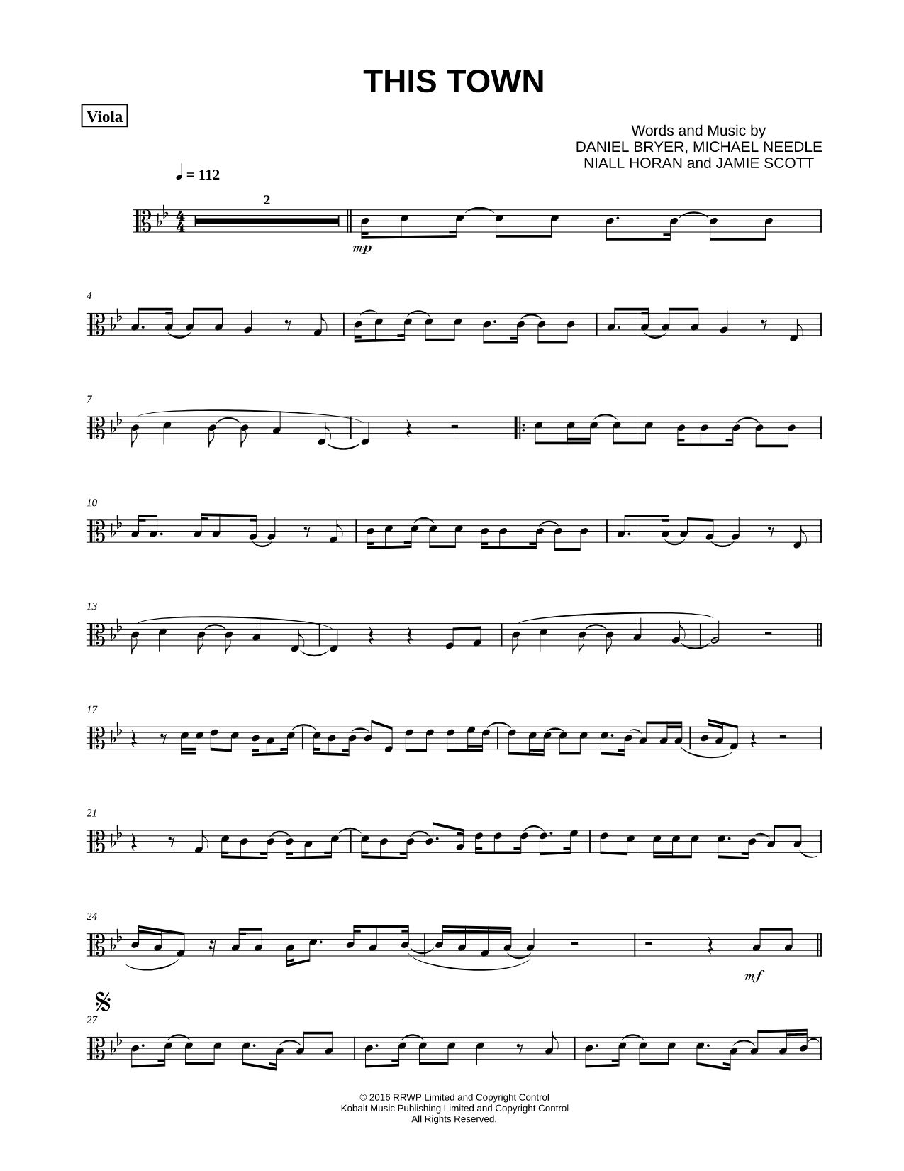 This Town - Viola