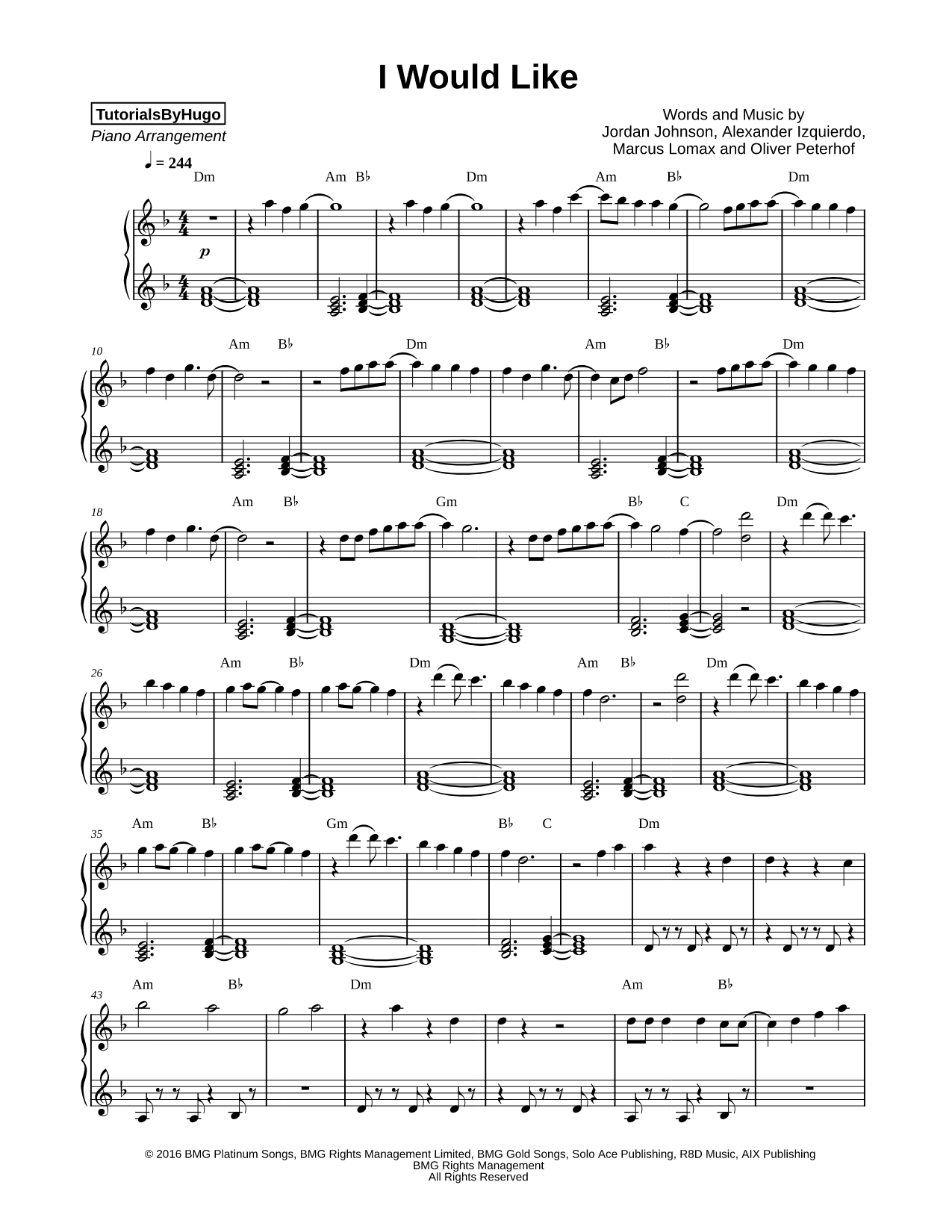 I Would Like