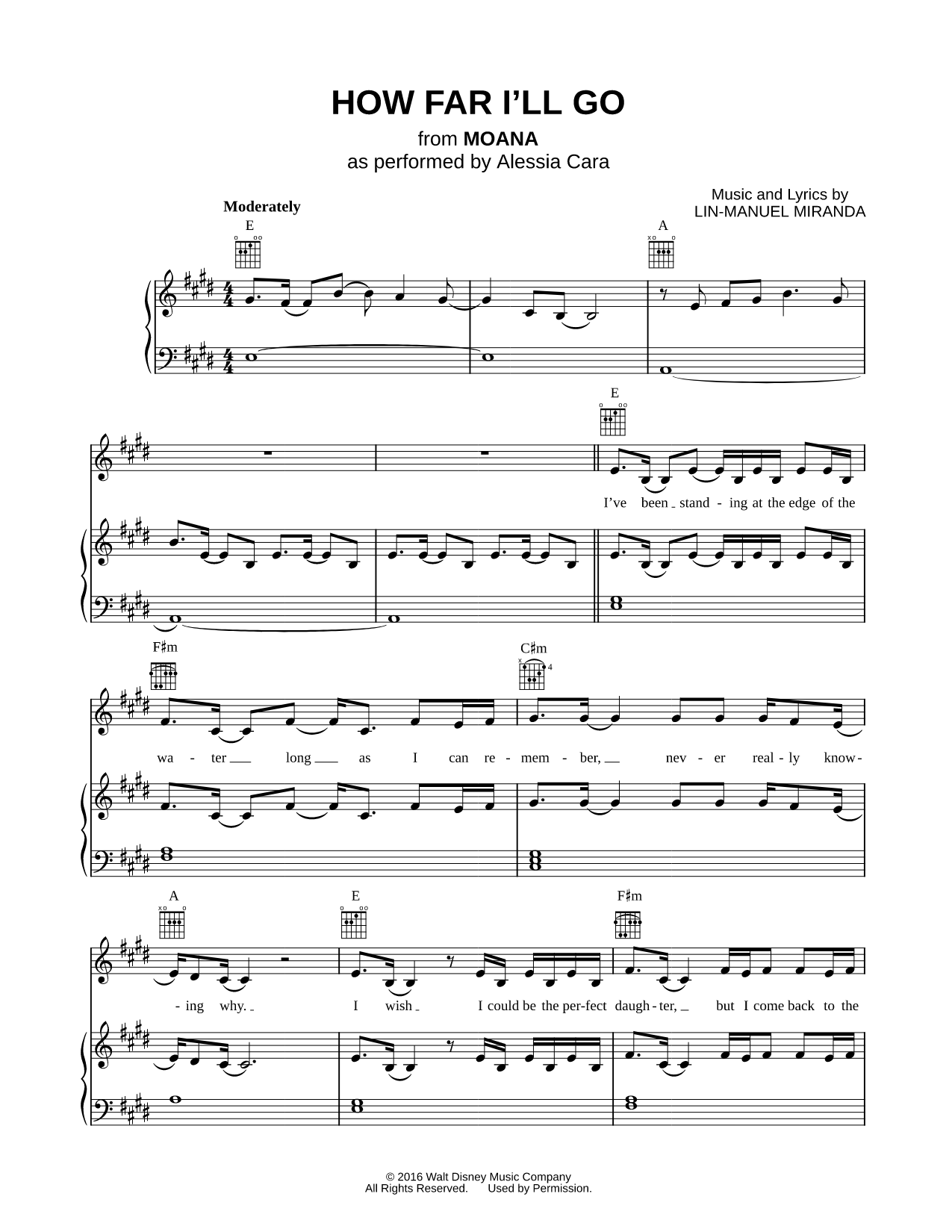 How Far I'll Go (Alessia Cara Version)