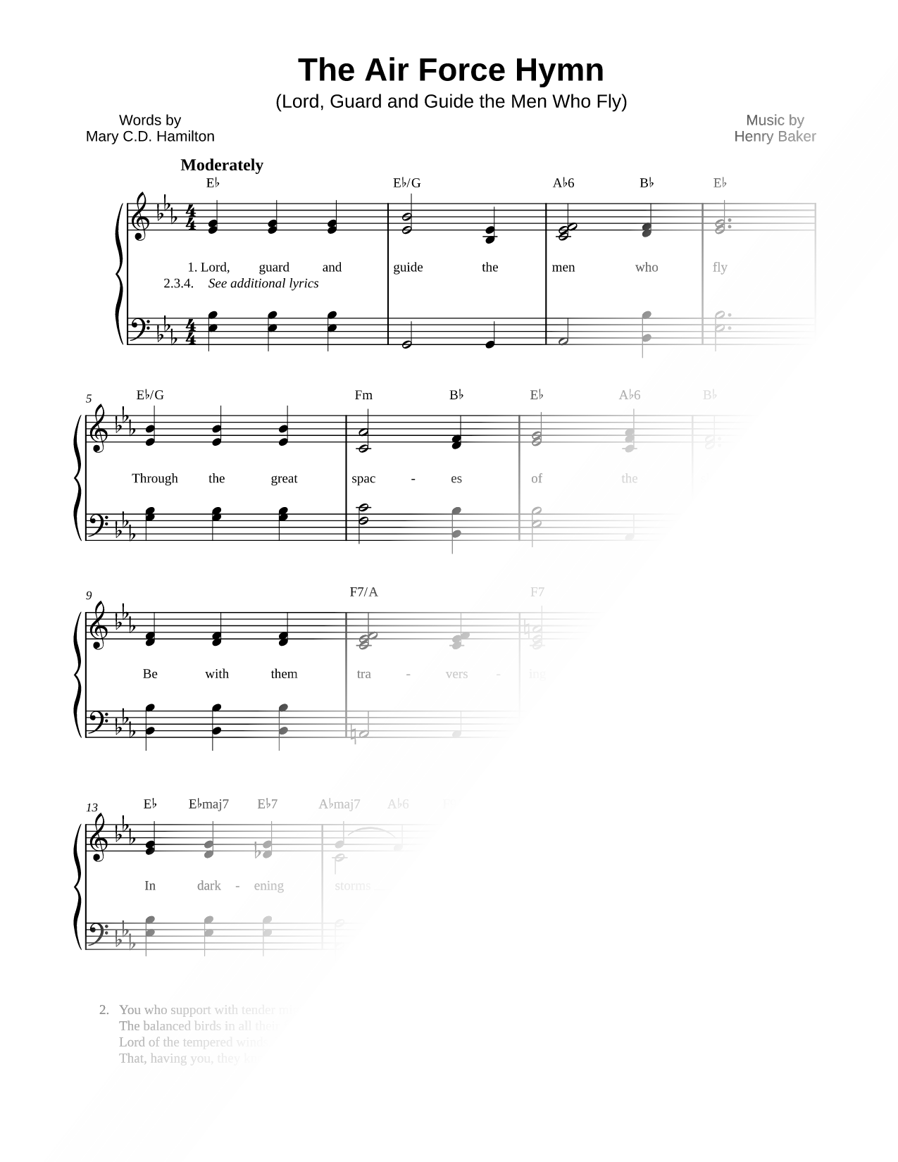 Lord, Guard and Guide the Men Who Fly (The Air Force Hymn)
