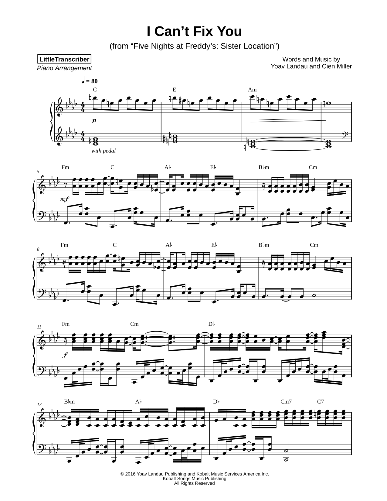I Can't Fix You (from Five Nights at Freddy's)