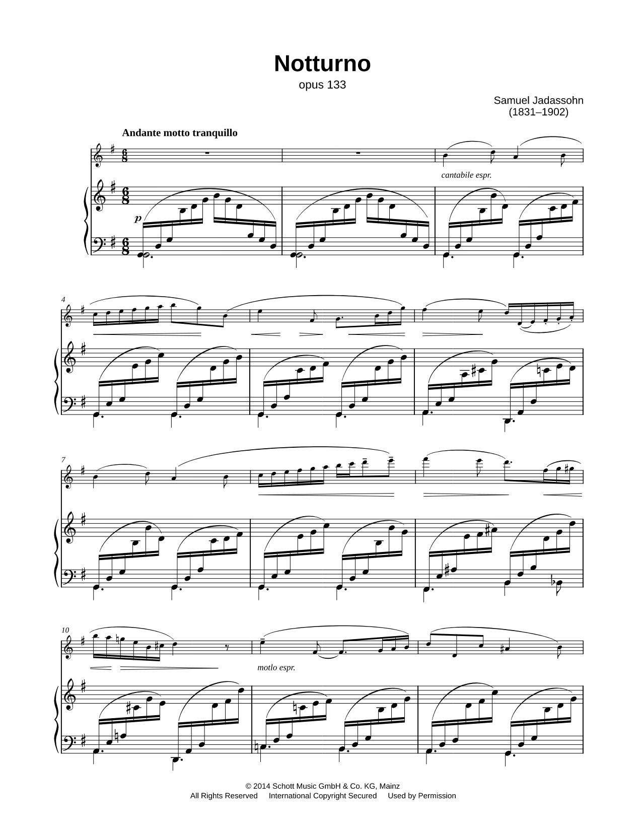 Notturno - Flute & Piano