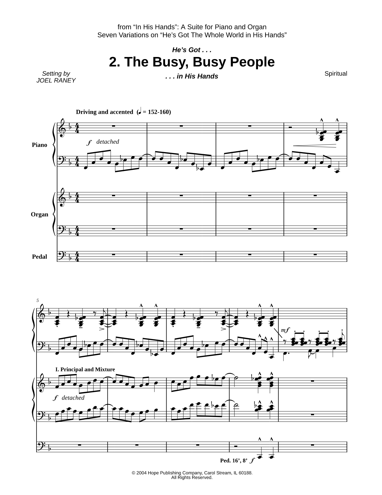 In His Hands Suite: 2. He's Got the Busy, Busy People in His Hands