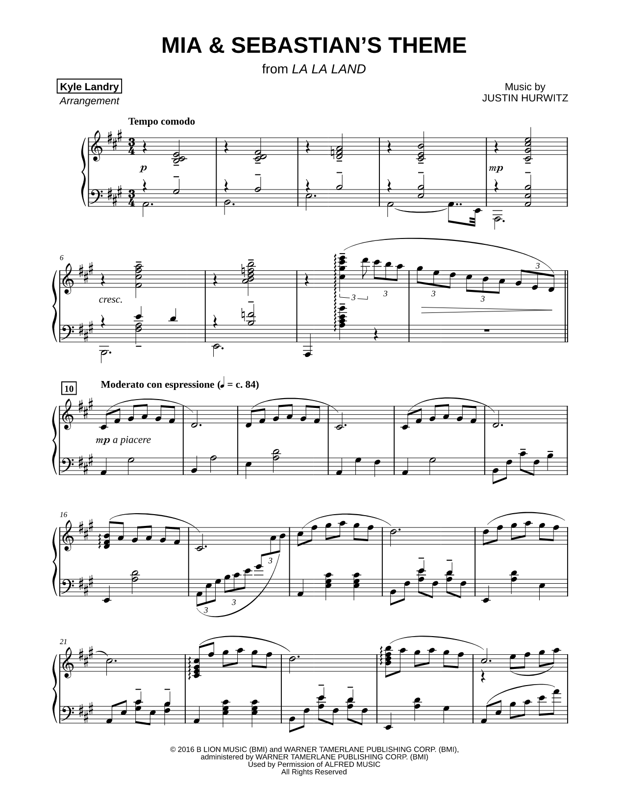 Mia & Sebastian's Theme