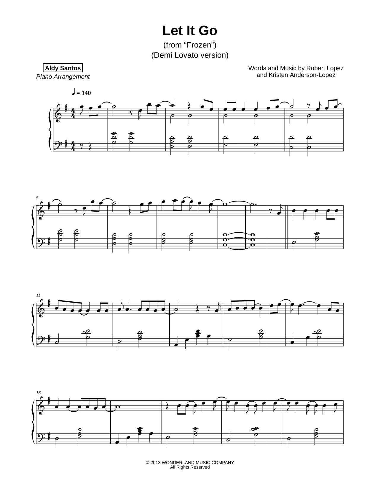 Let It Go (Demi Lovato Version)