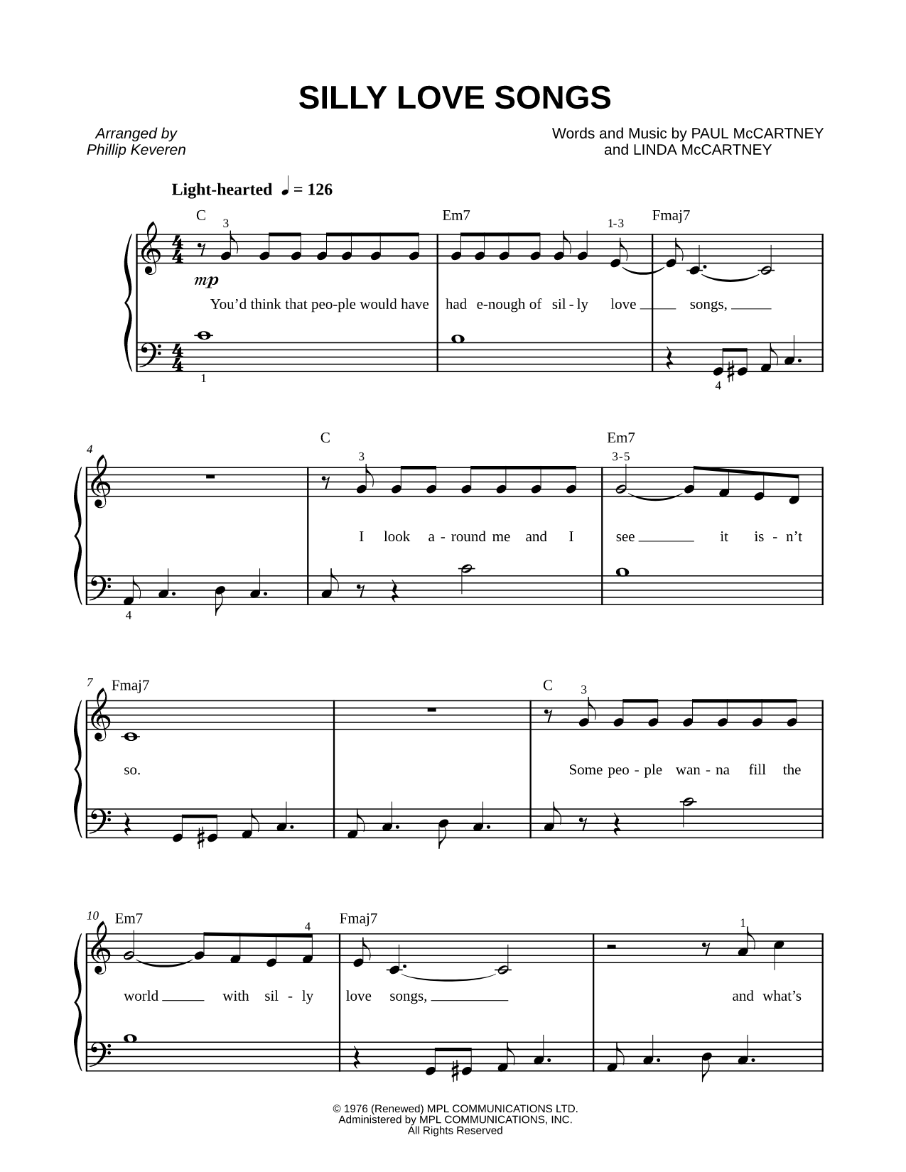 Silly Love Songs