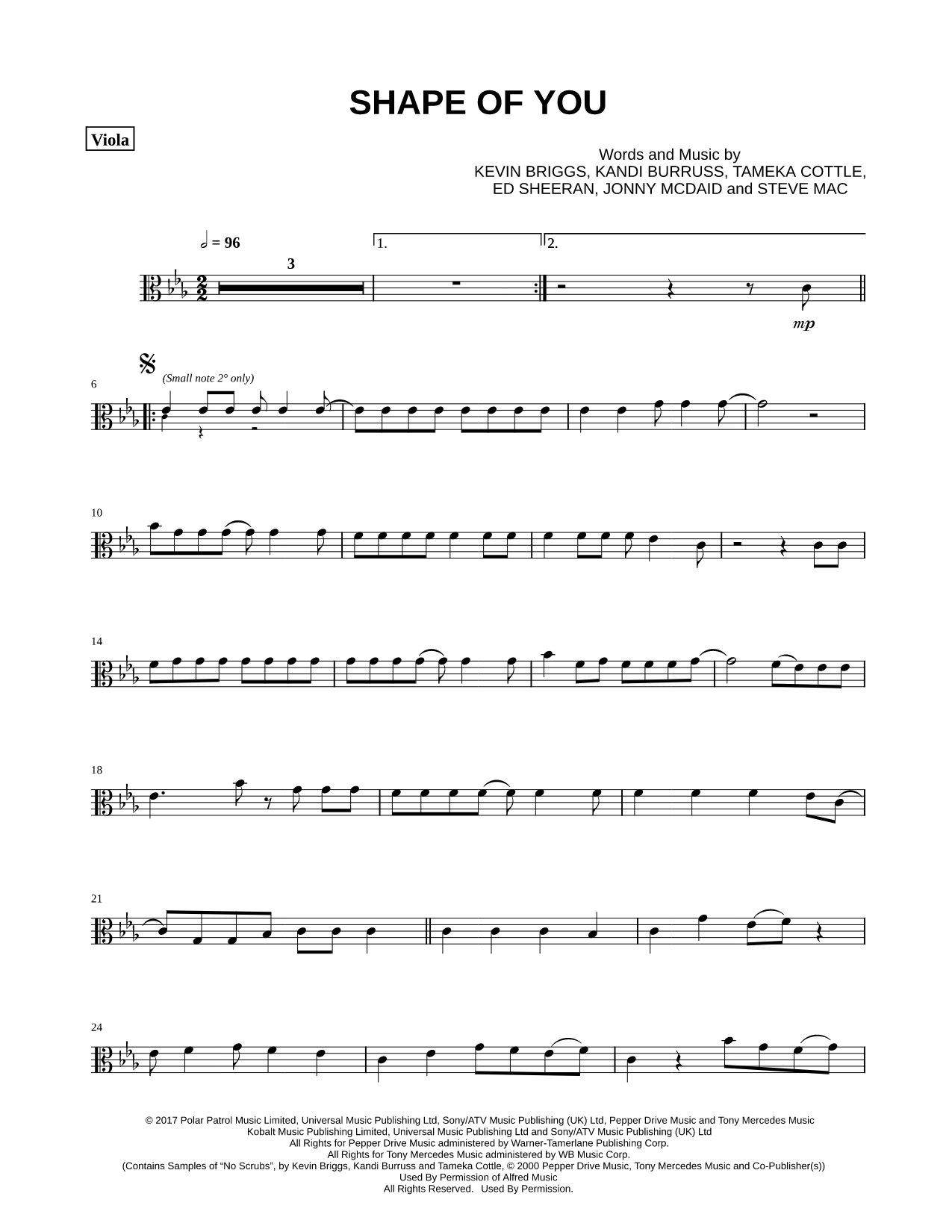 Shape of You - Viola