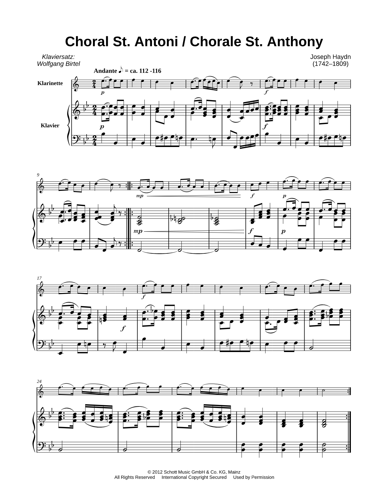 St. Anthony Chorale