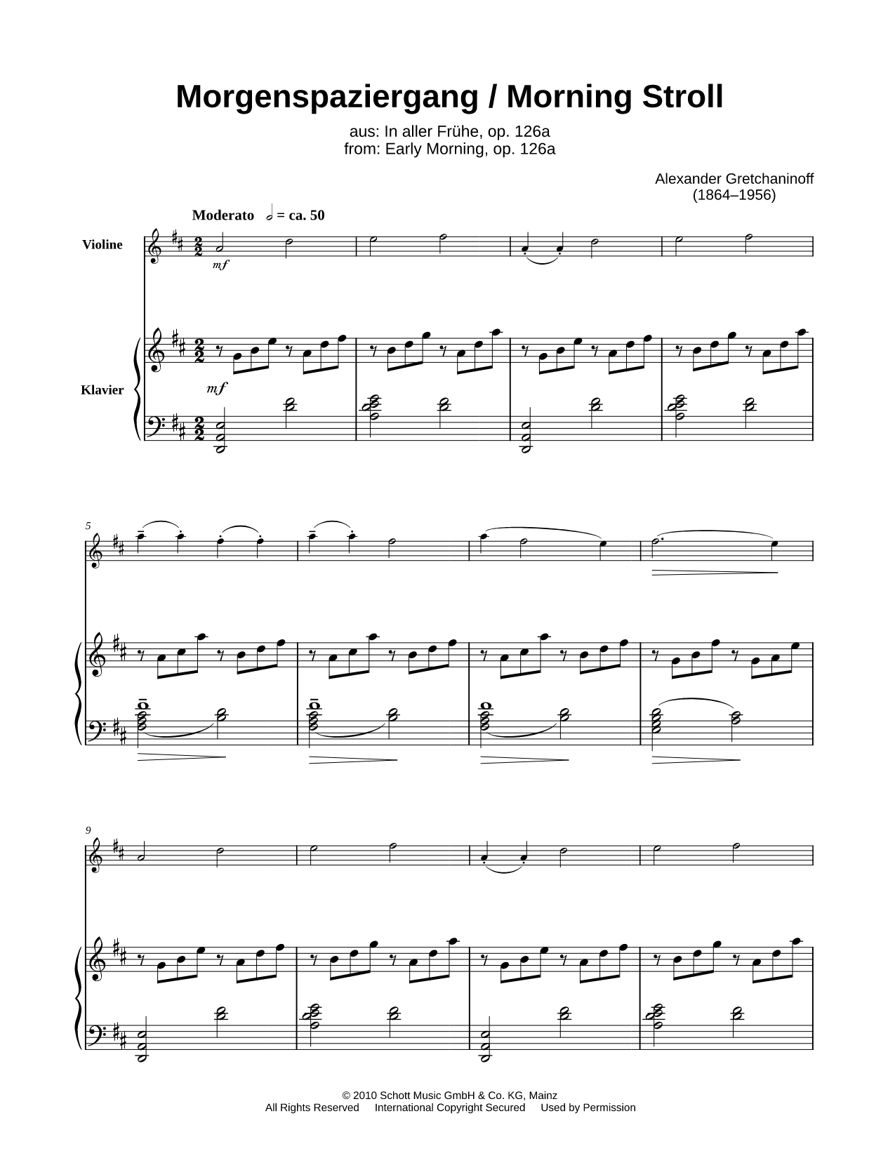 Morning Stroll - Violin & Piano