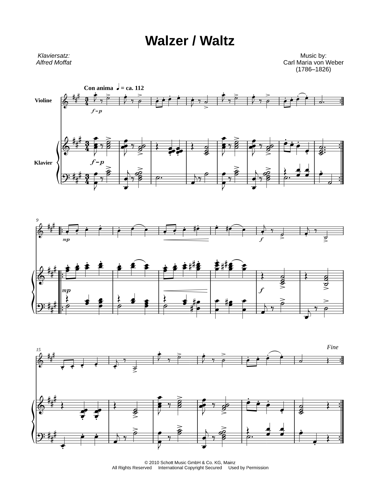 Walzer / Waltz