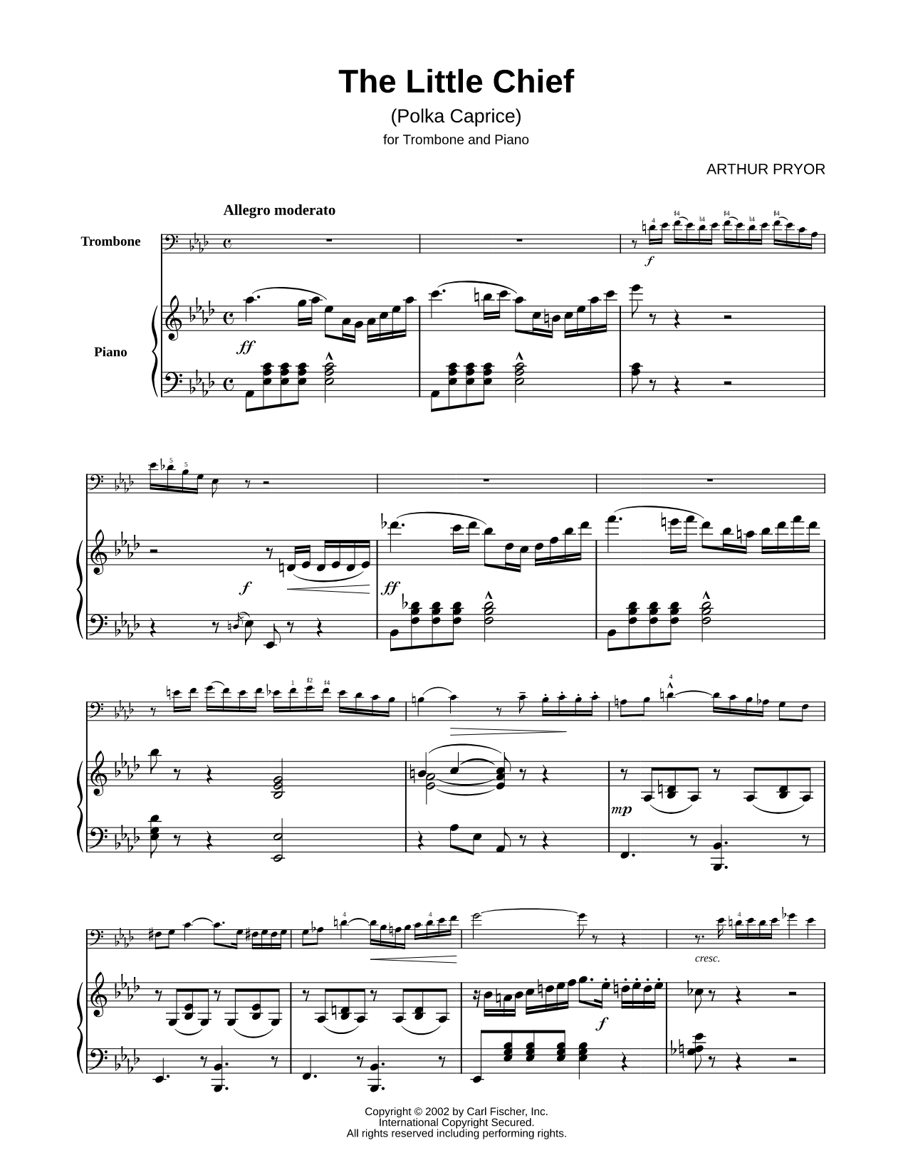 The Little Chief - Trombone & Piano
