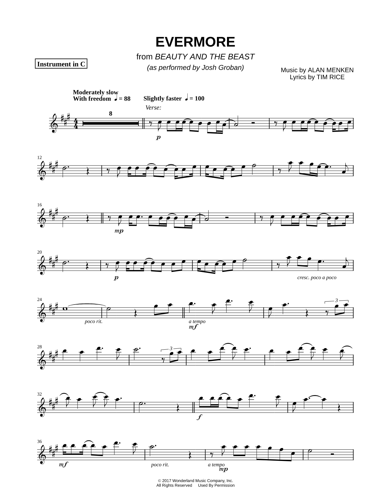 Evermore - C Instrument