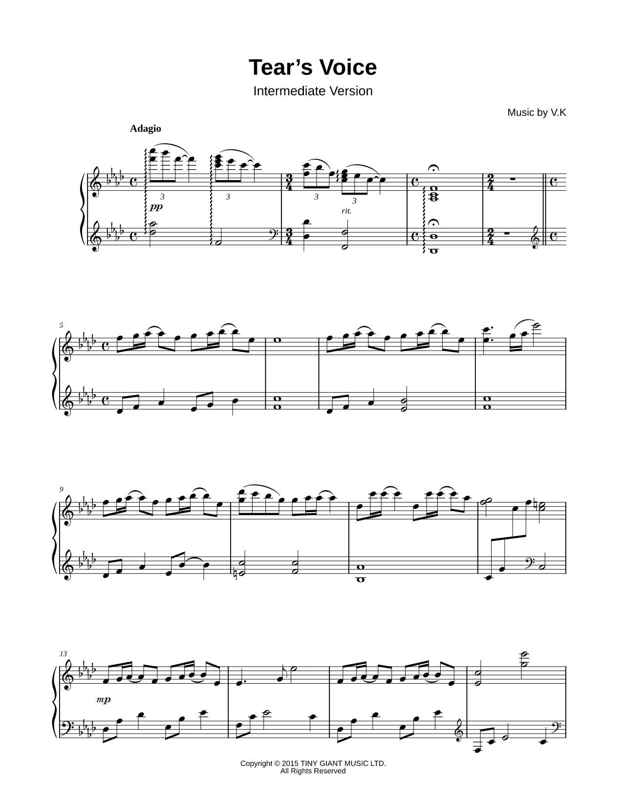 Tear's Voice [Intermediate]