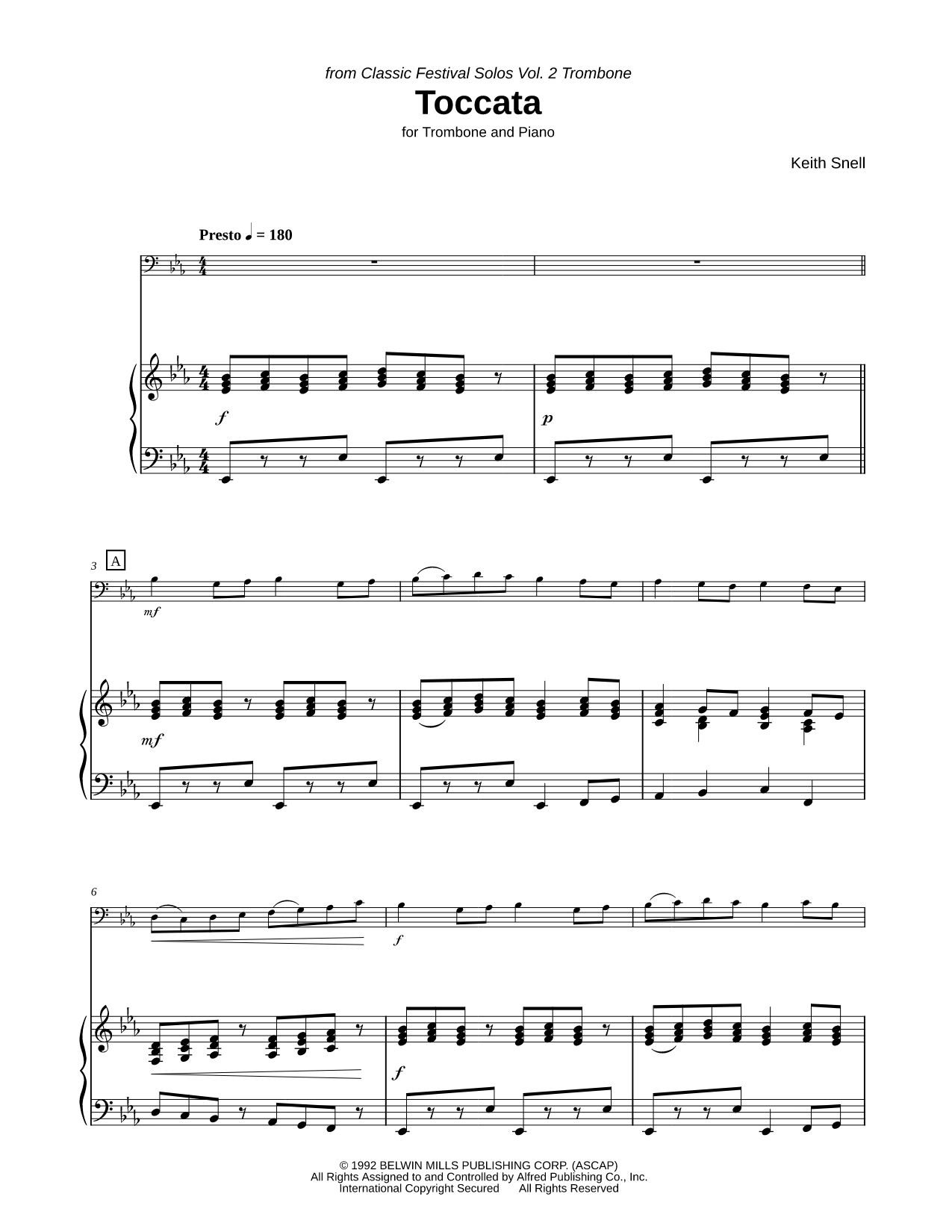 Toccata - Trombone & Piano