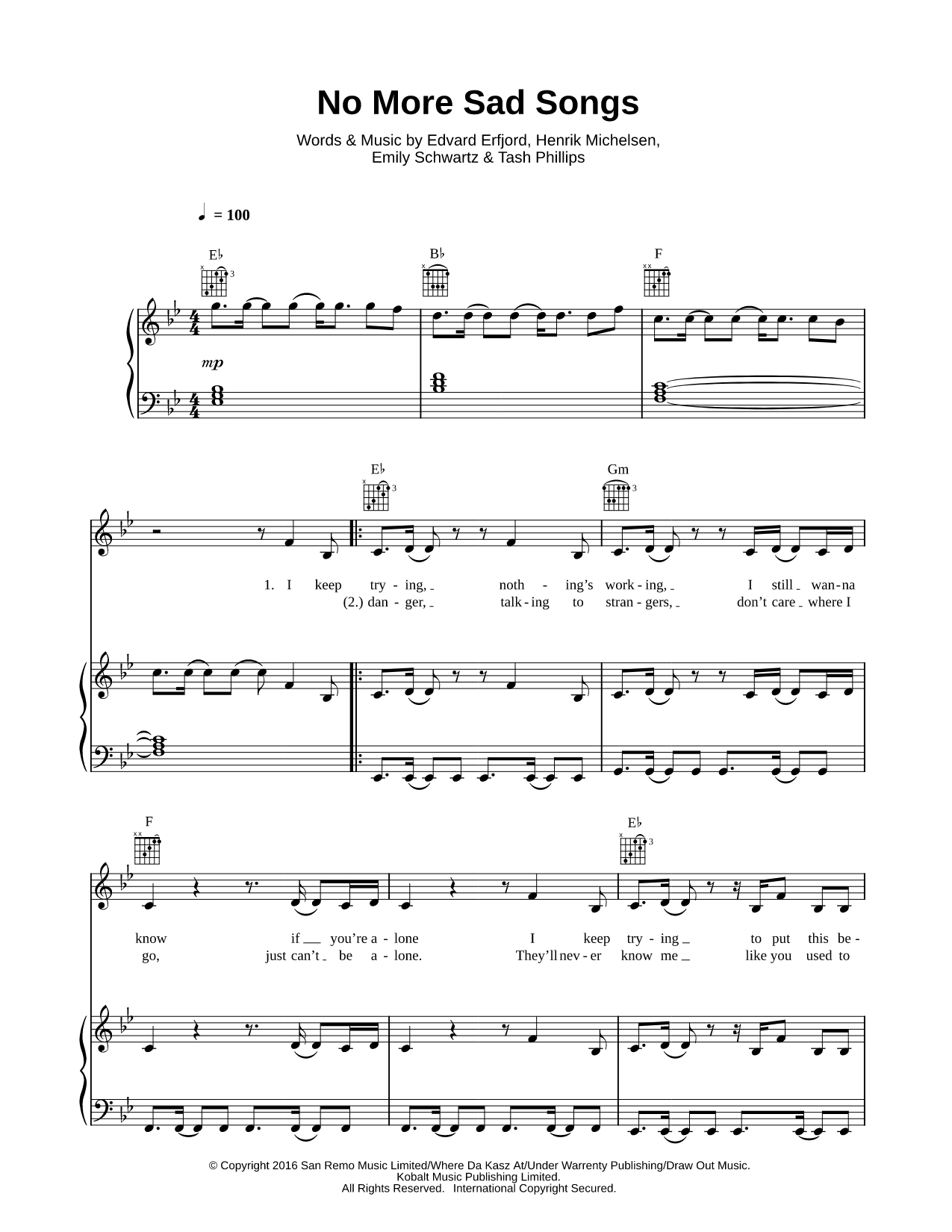 No More Sad Songs
