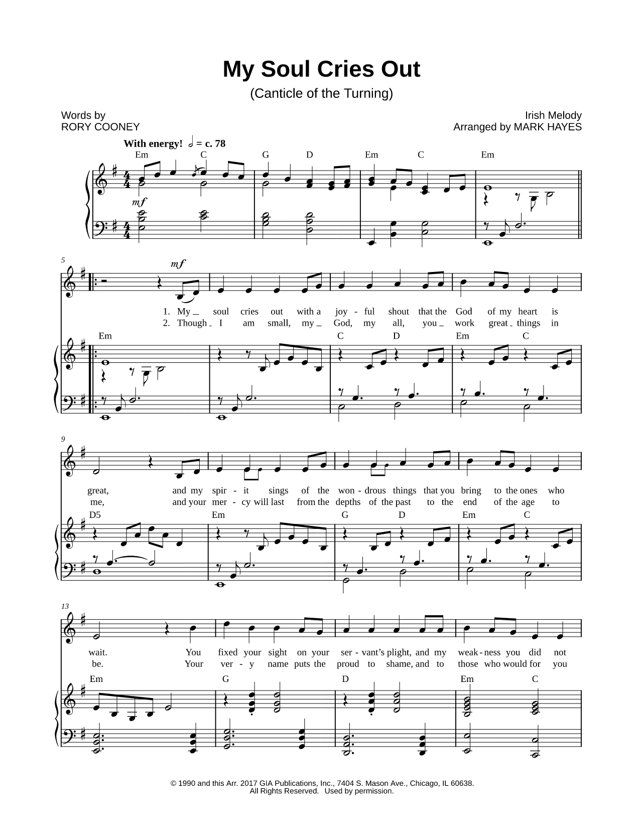 My Soul Cries Out (Canticle of the Turning)