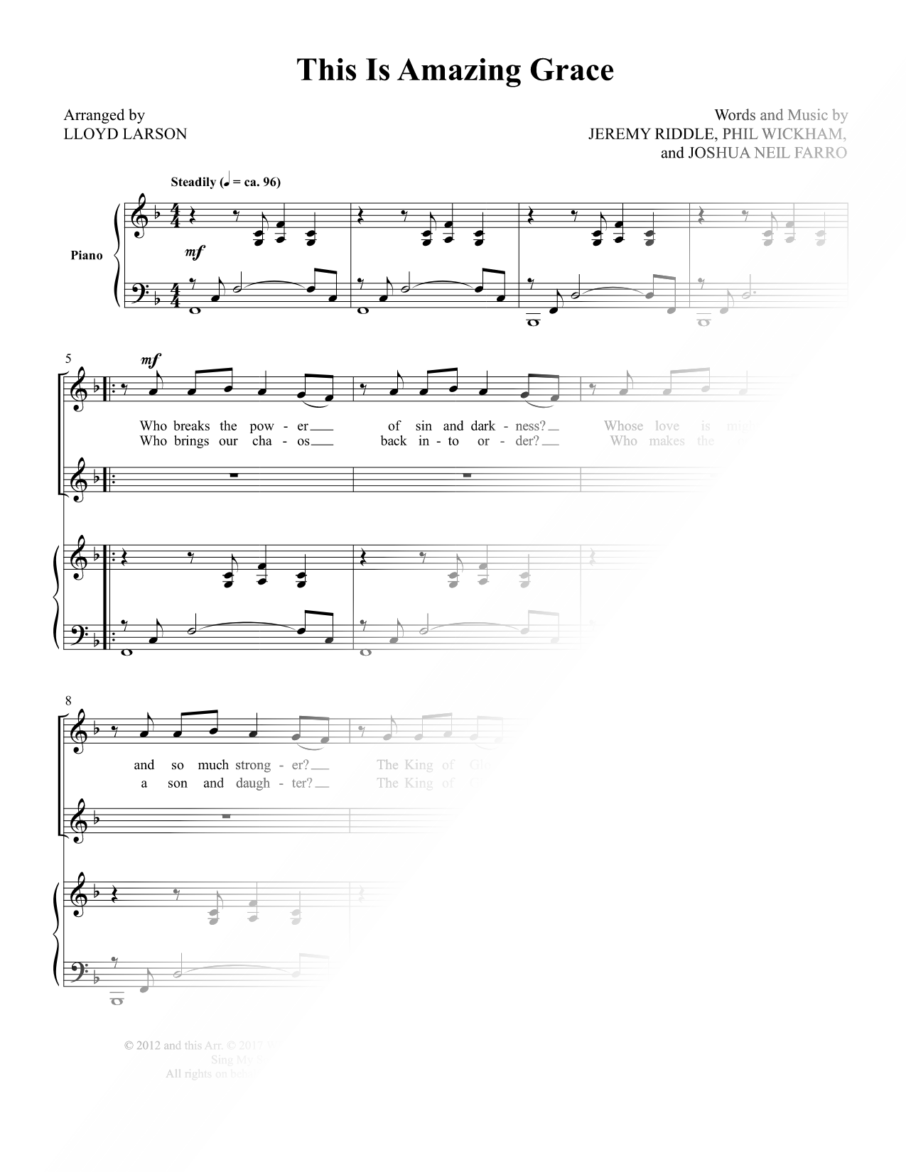 This Is Amazing Grace [Vocal Duet]