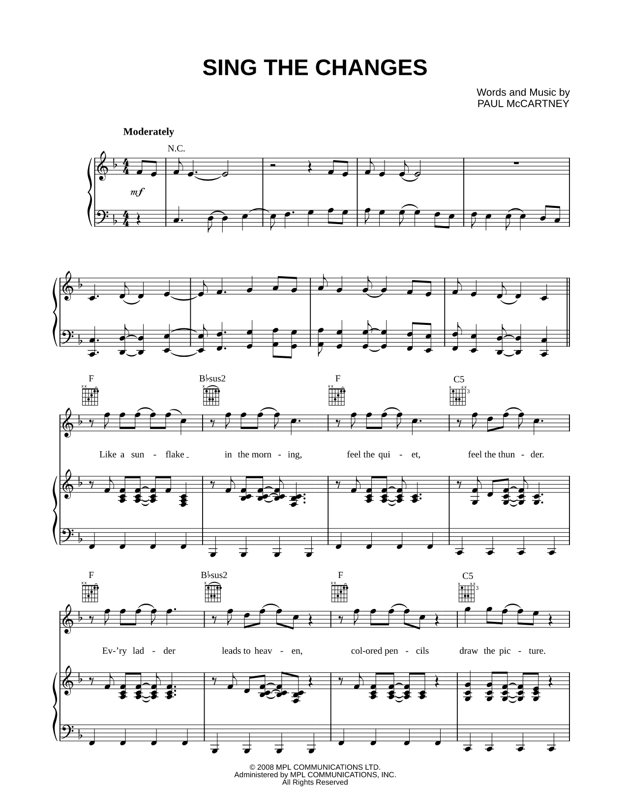 Sing the Changes