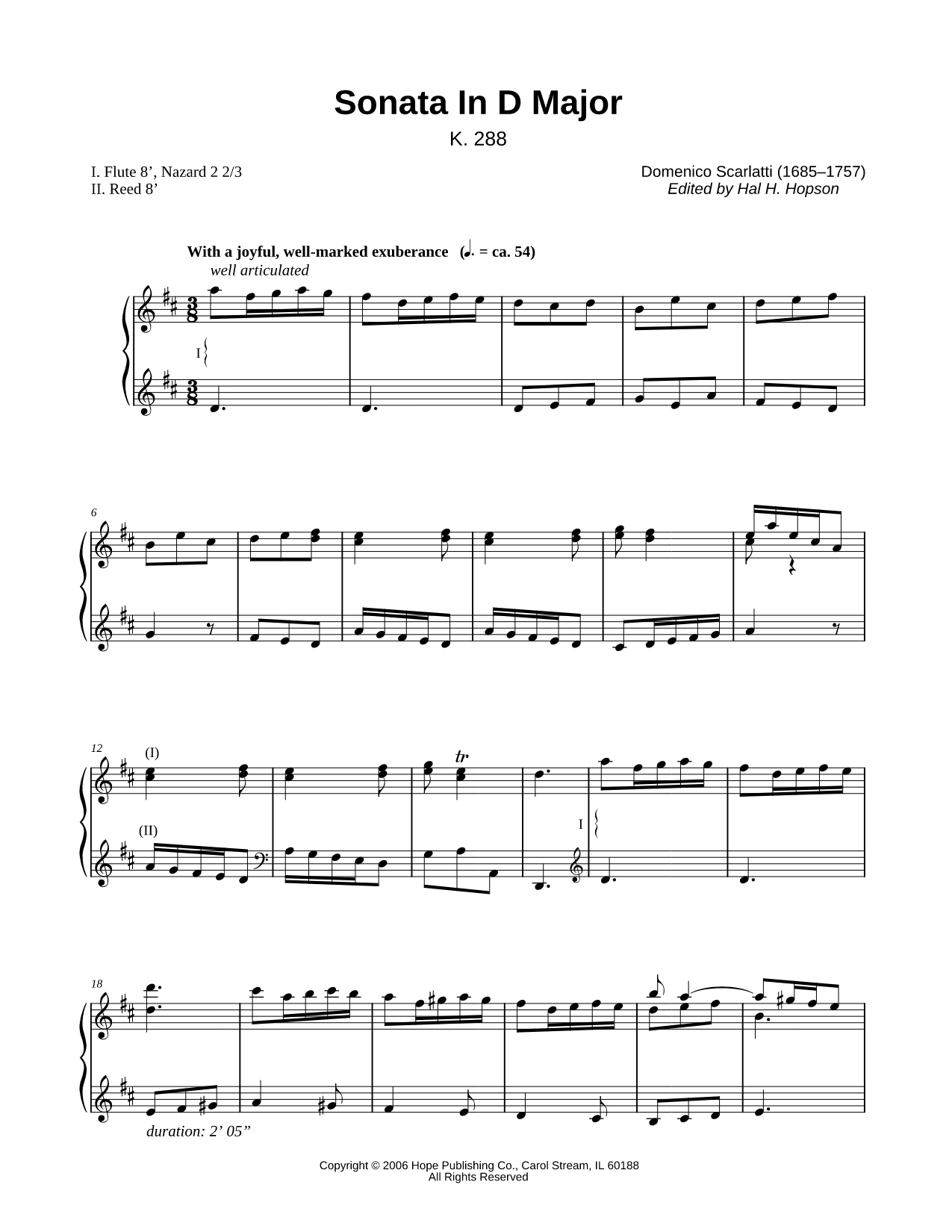 Sonata in D