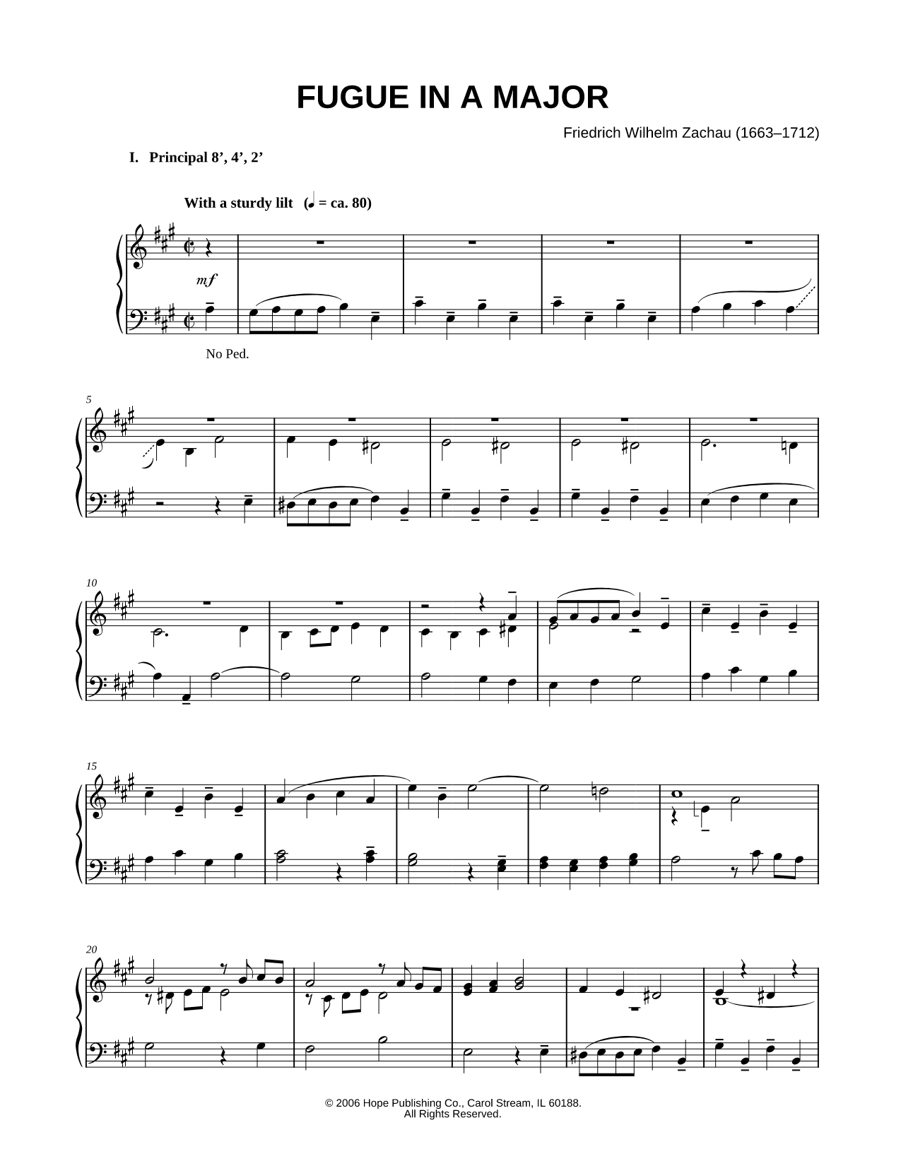 Fugue in A Major