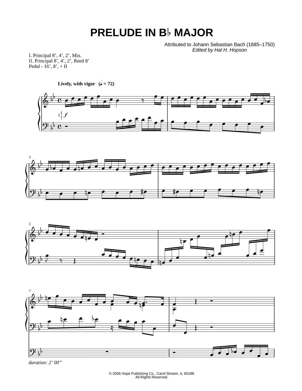 Prelude in Bb Major