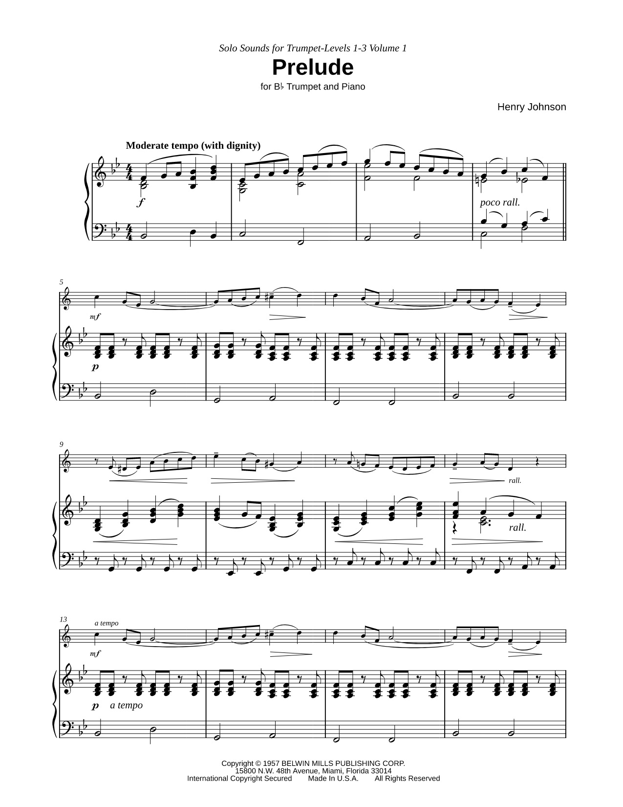 Prelude - Trumpet & Piano