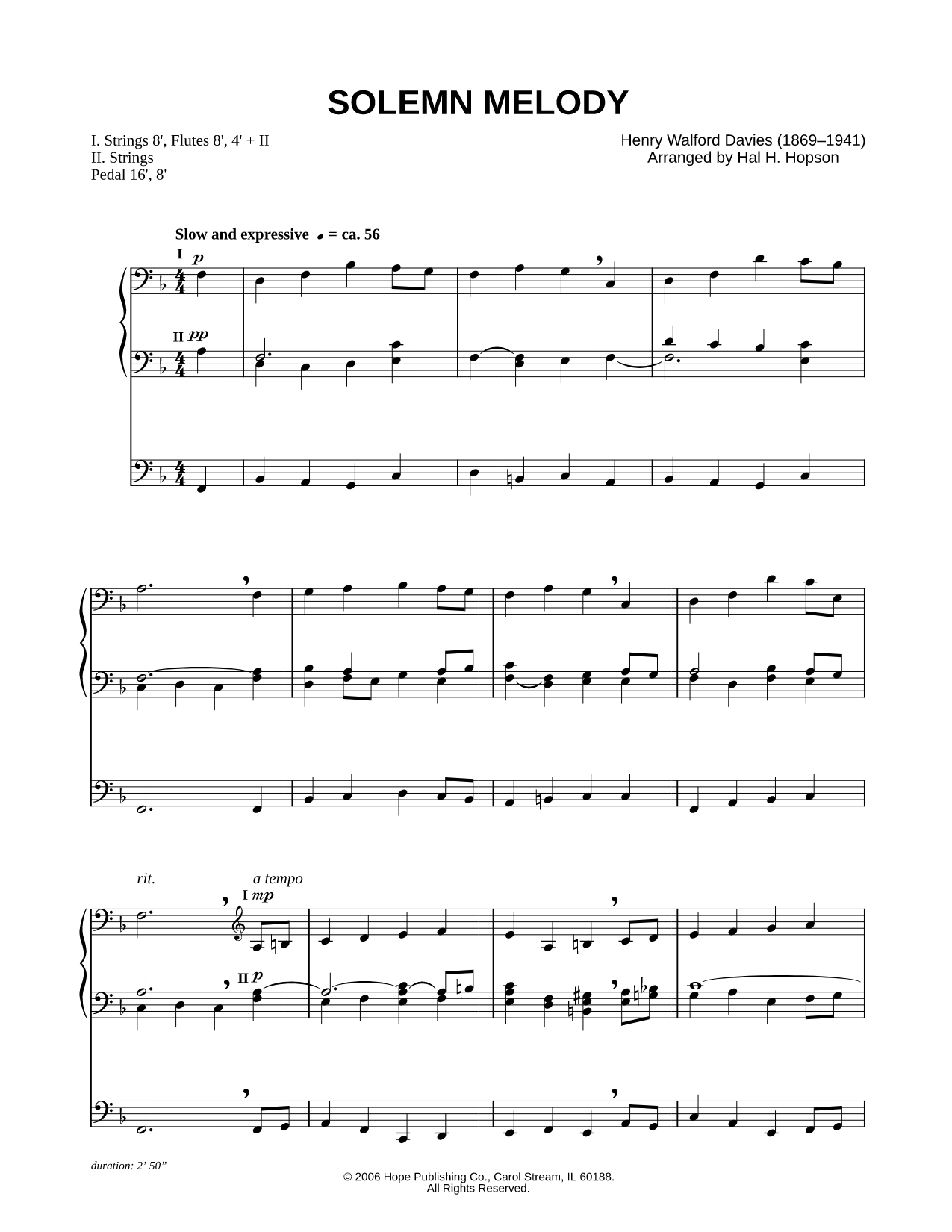 Solemn Melody