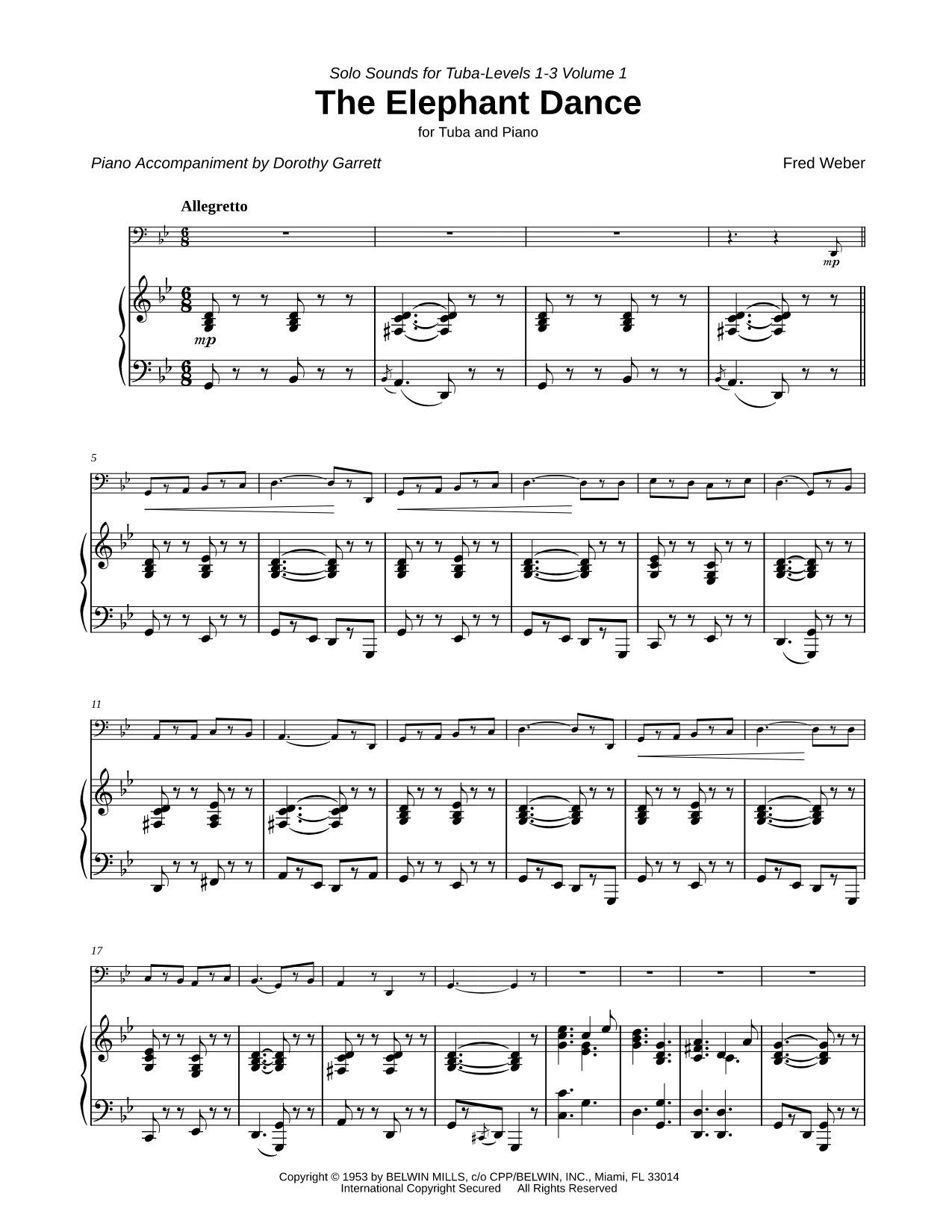 The Elephant Dance - Tuba & Piano