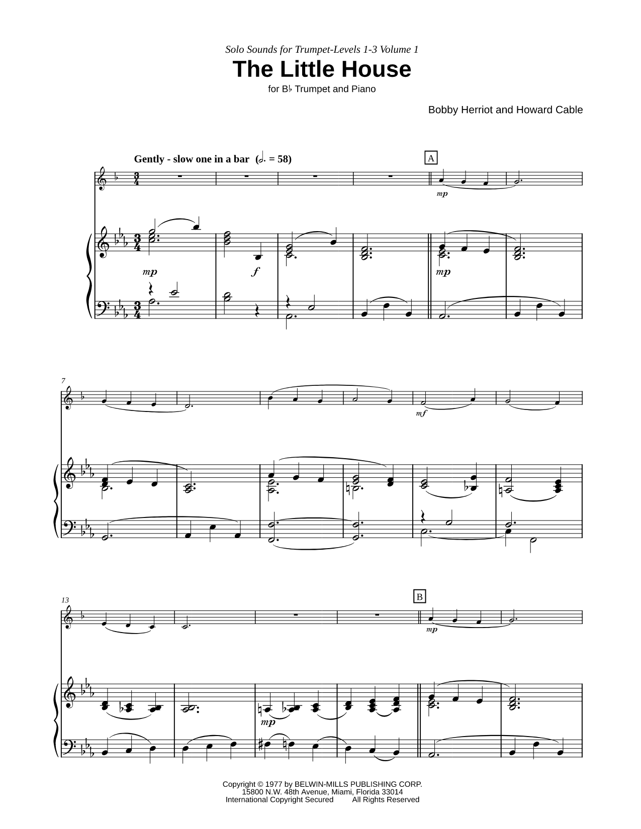 The Little House - Trumpet & Piano