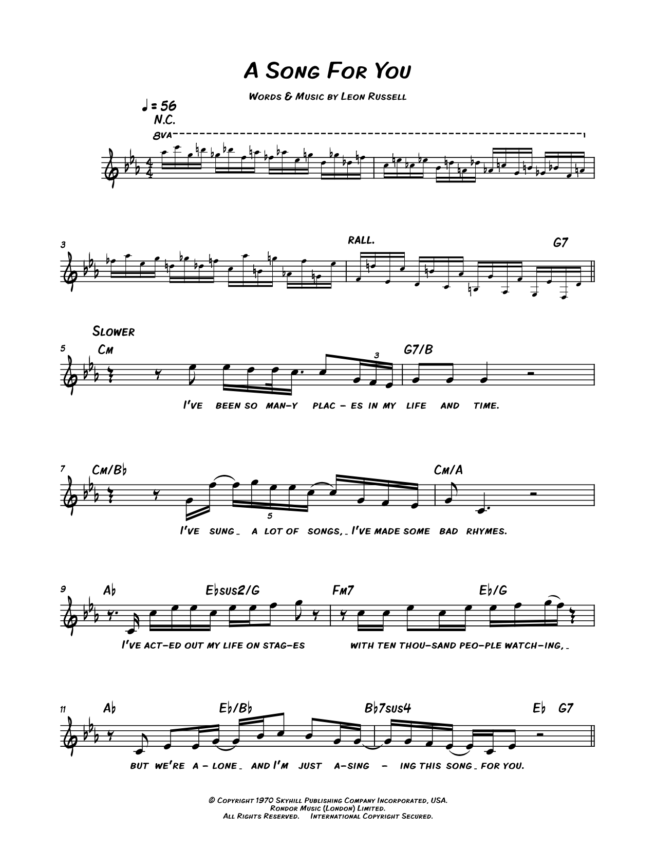 A Song for You