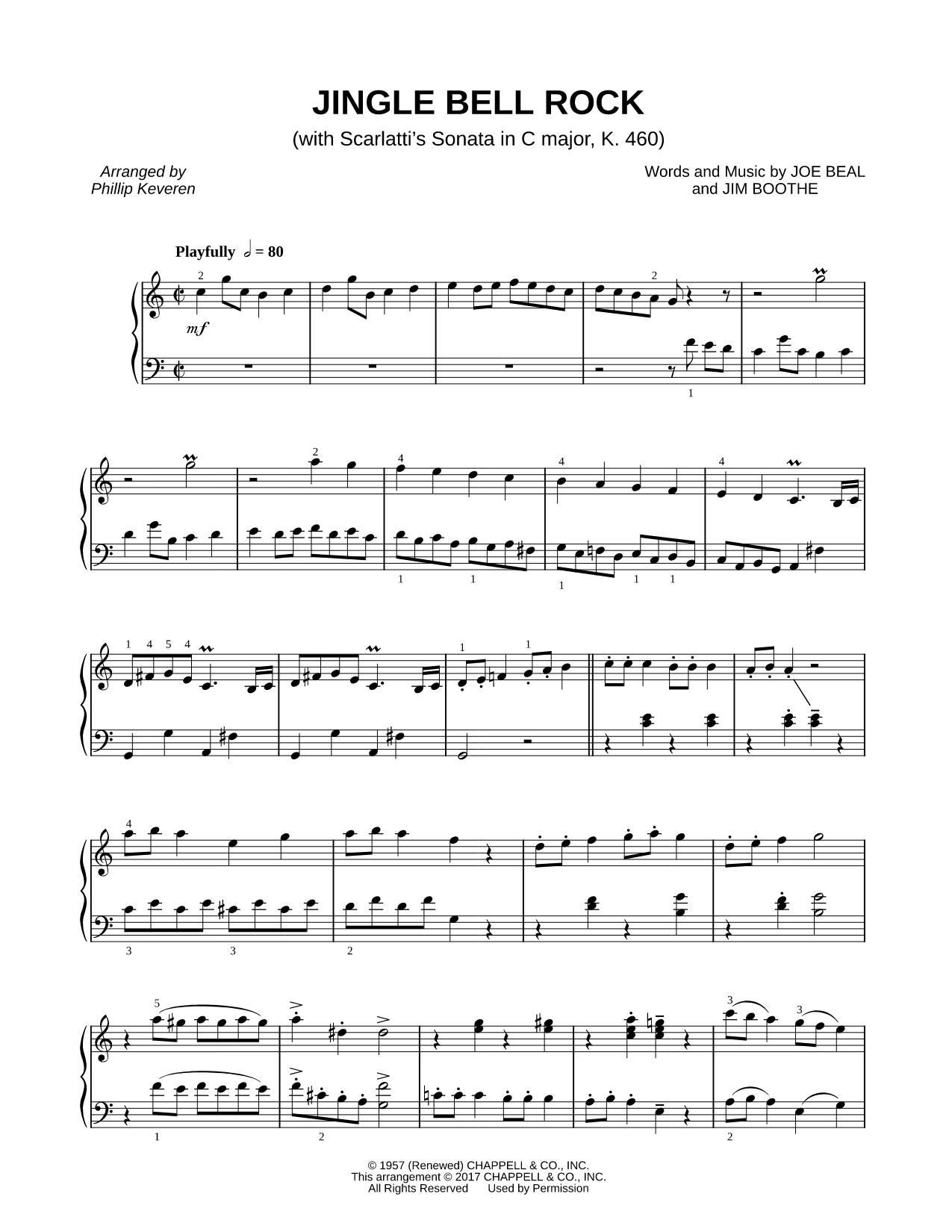 Jingle Bell Rock (with Scarlatti's Sonata in C major)