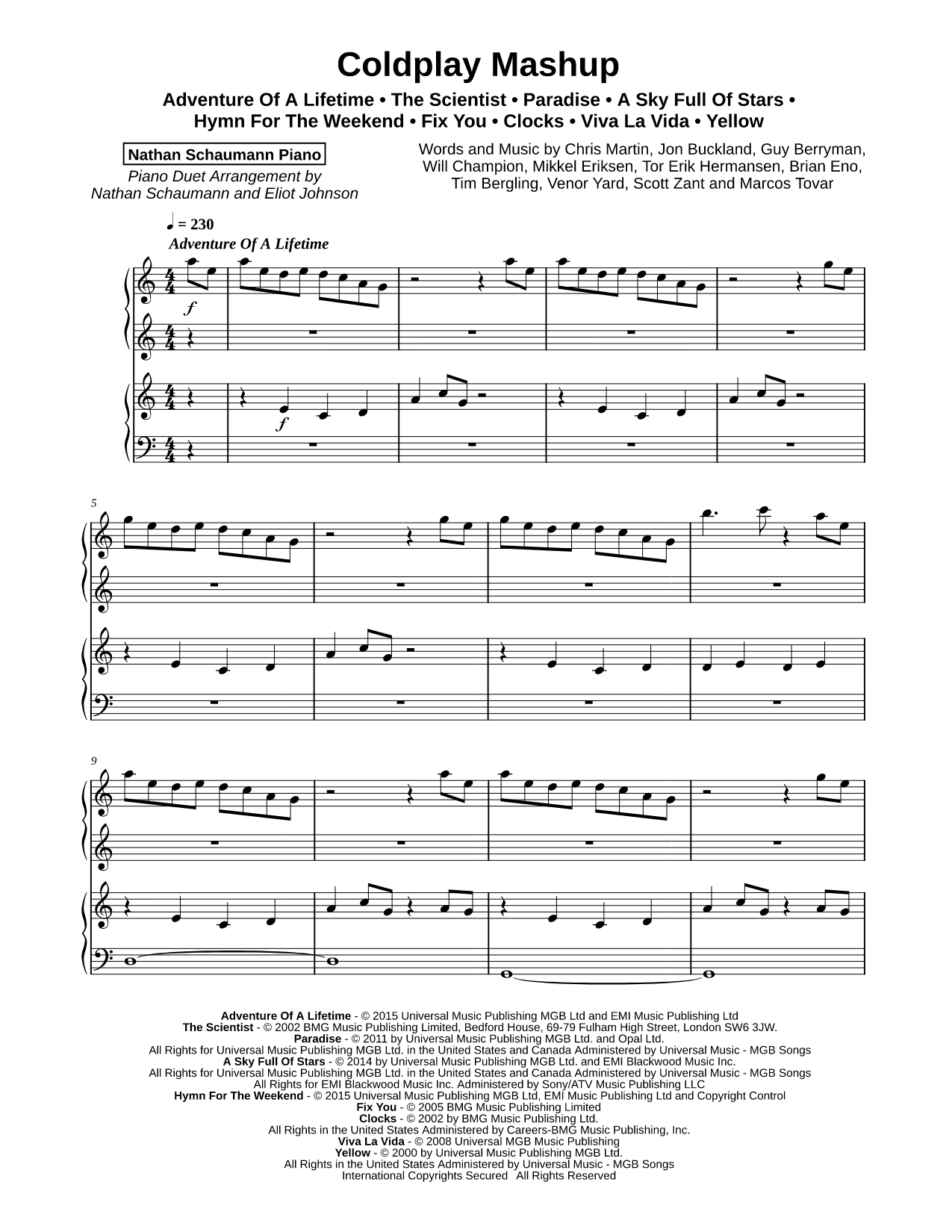 Coldplay Mashup