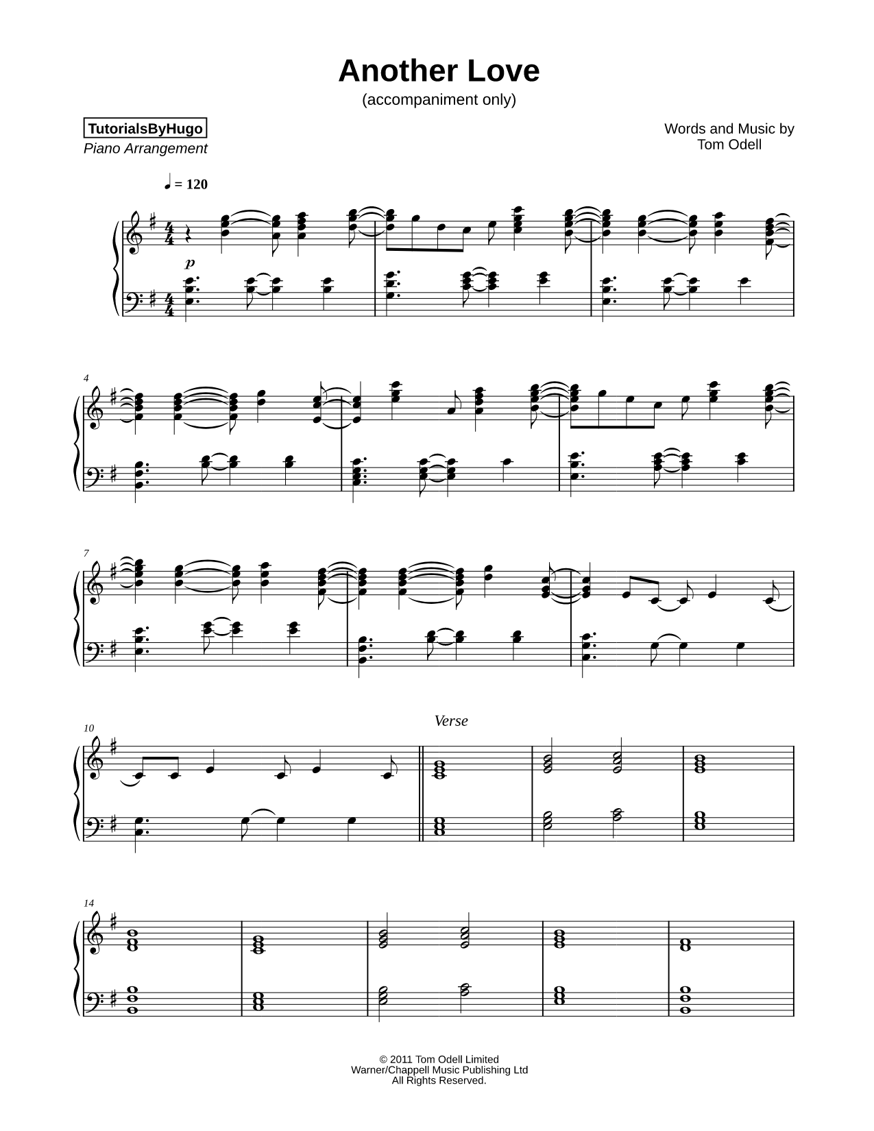 Another Love (Accompaniment Only)