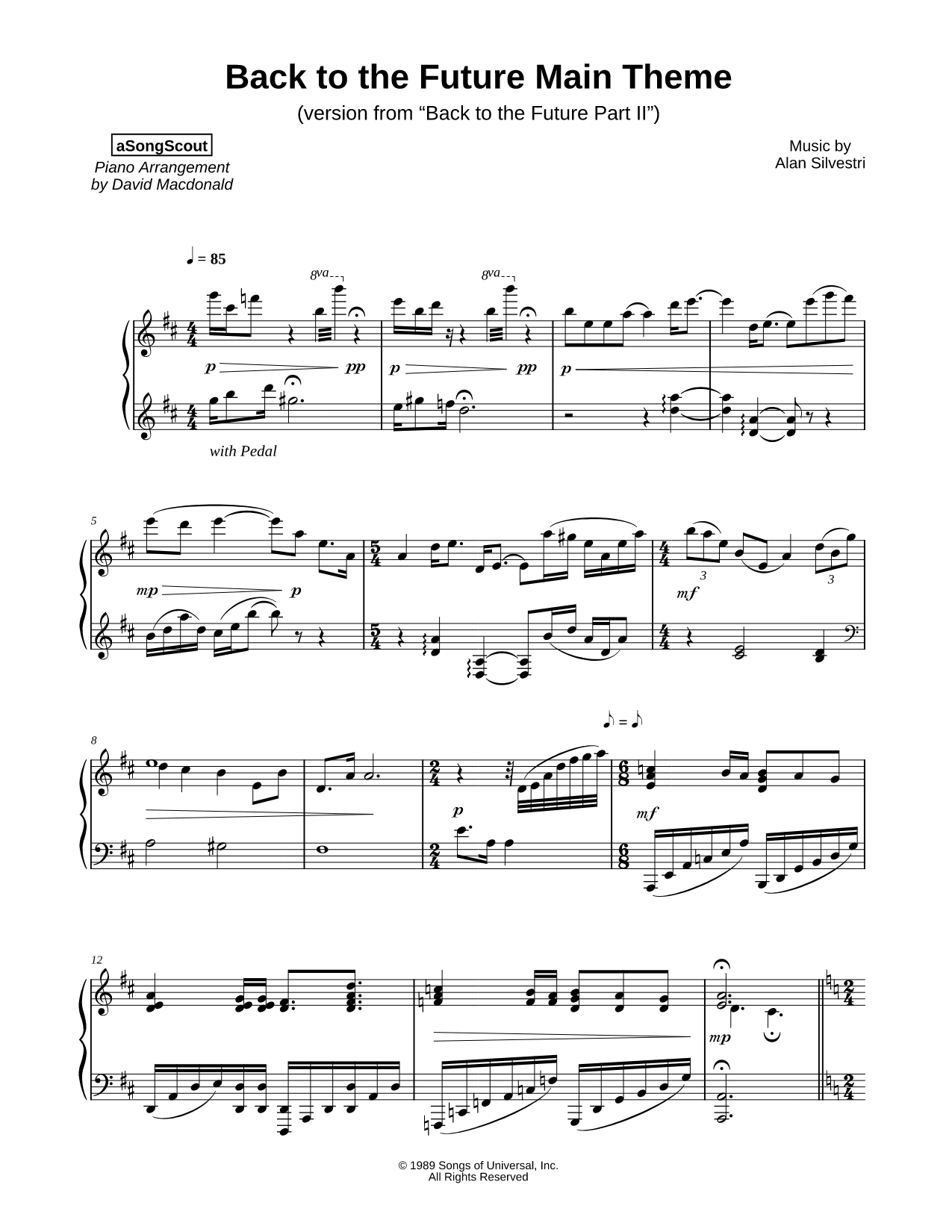 Back to the Future Main Theme (from Back to the Future Part II)