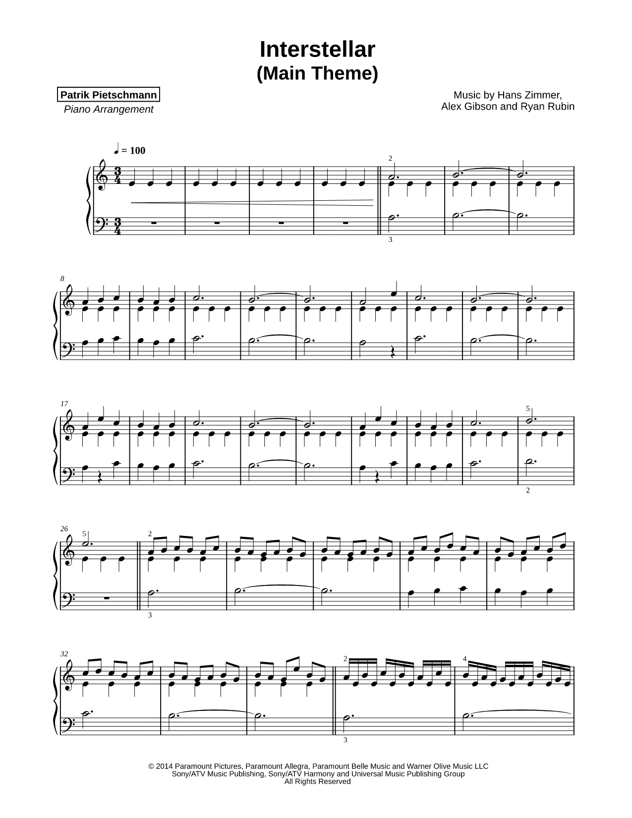 Interstellar (Main Theme)
