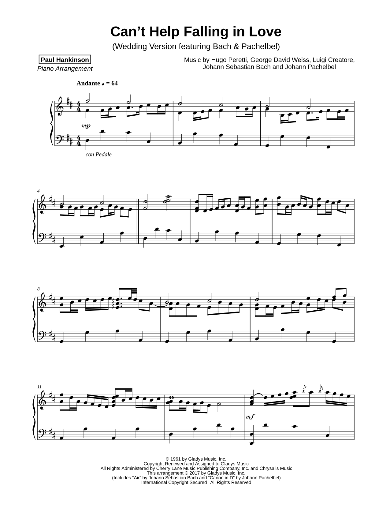 Can't Help Falling in Love (Wedding Version)