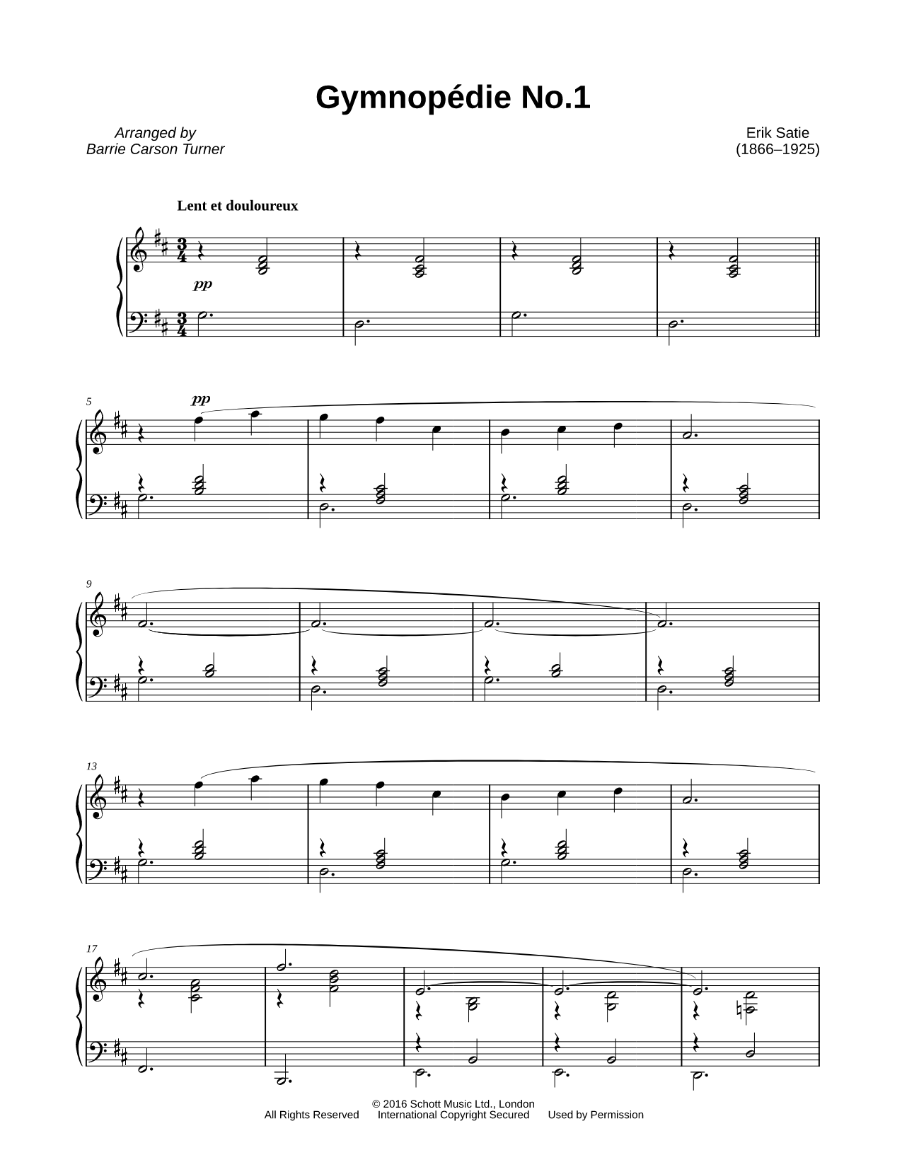 Gymnopédie No. 1