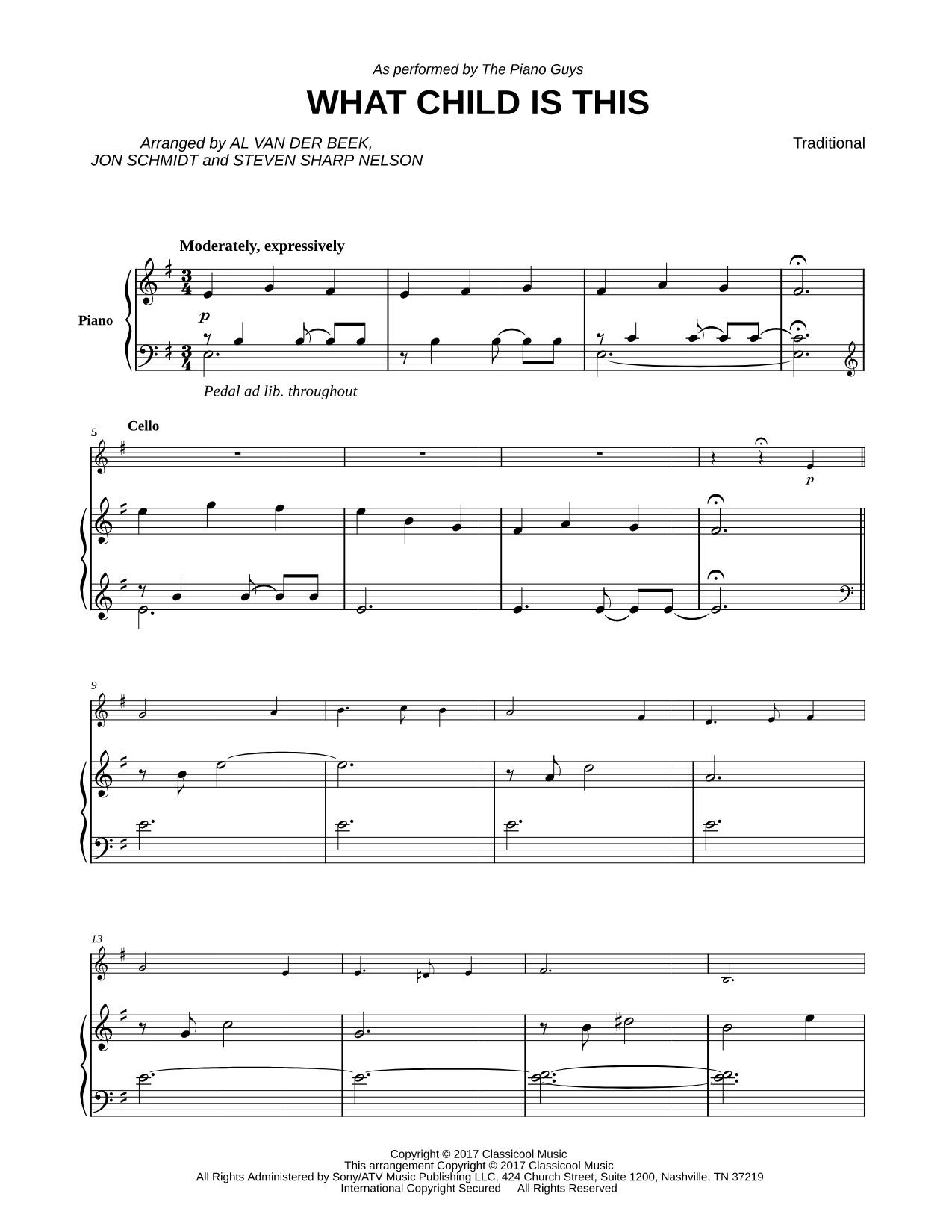 What Child Is This? - Piano & Cello