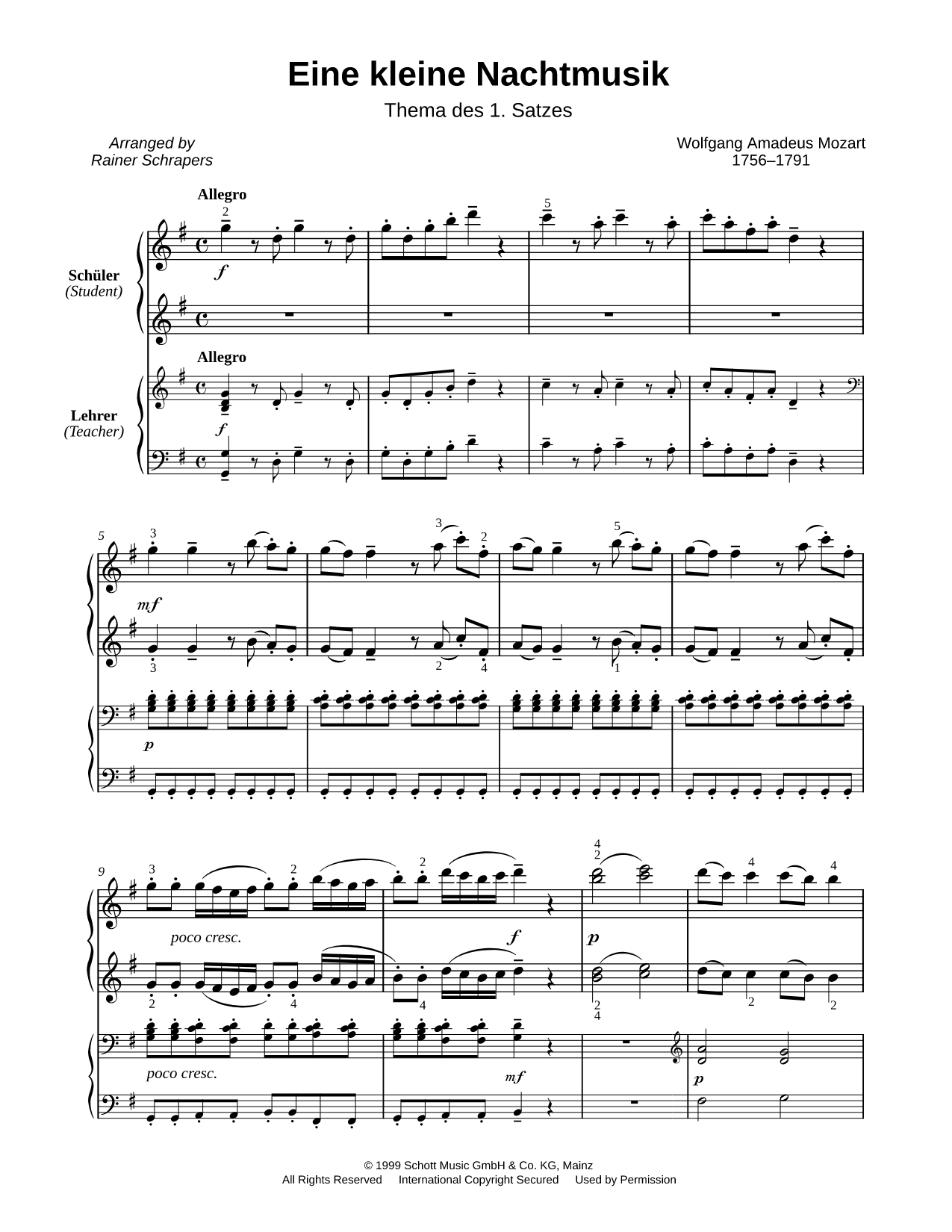 Eine Kleine Nachtmusik: I. Allegro [Main Theme]
