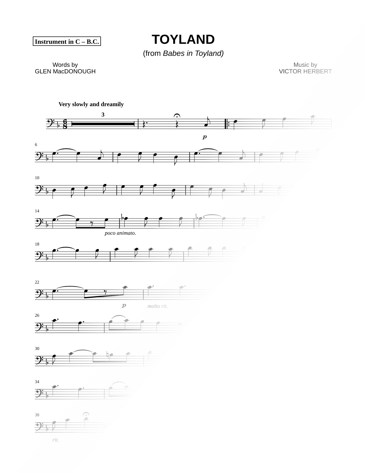 Toyland - Bass Clef Instrument