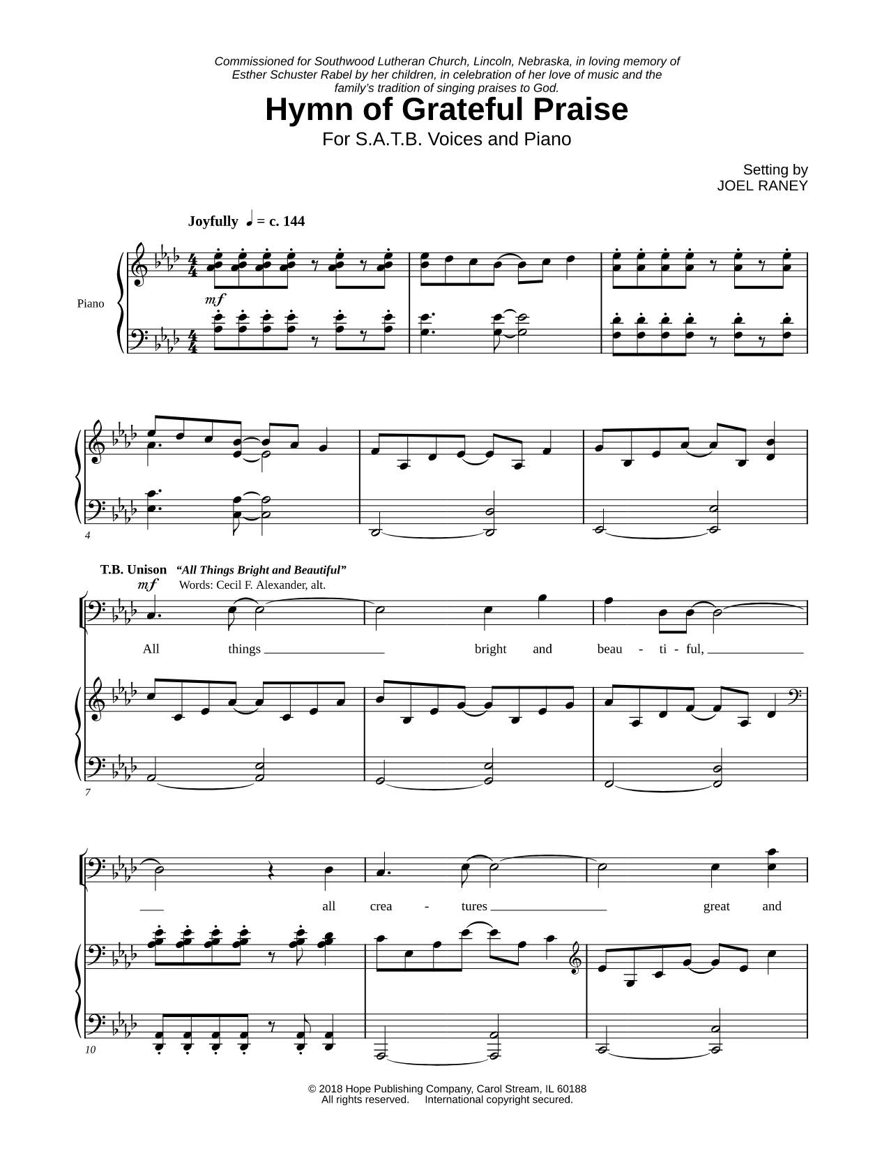 Hymn of Grateful Praise