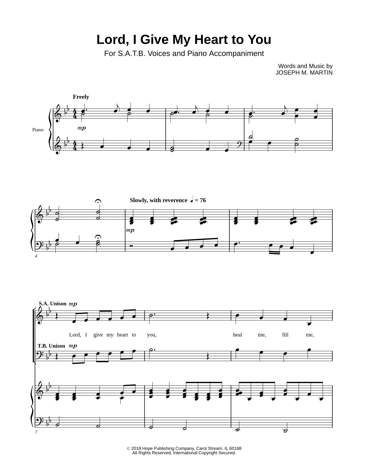 Lord, I Give My Heart to You
