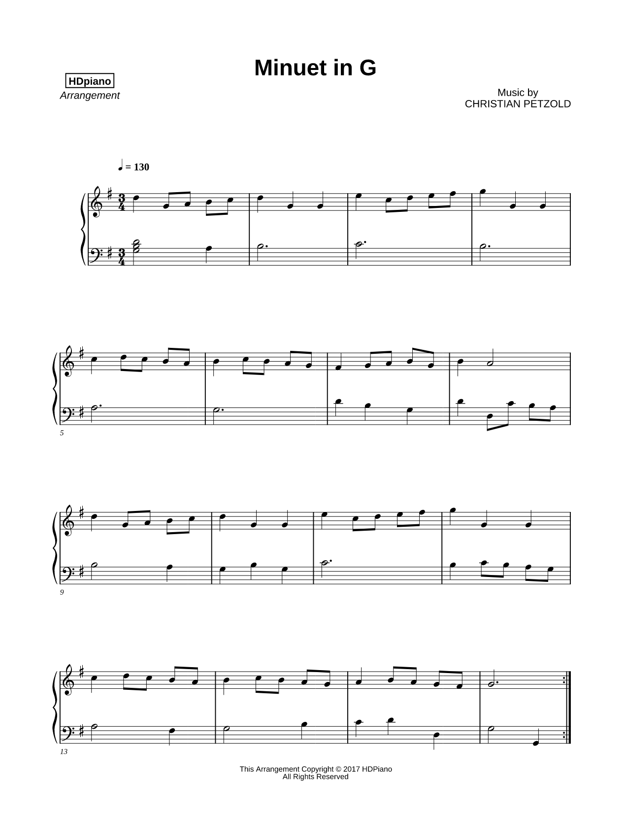 Menuet in G Major