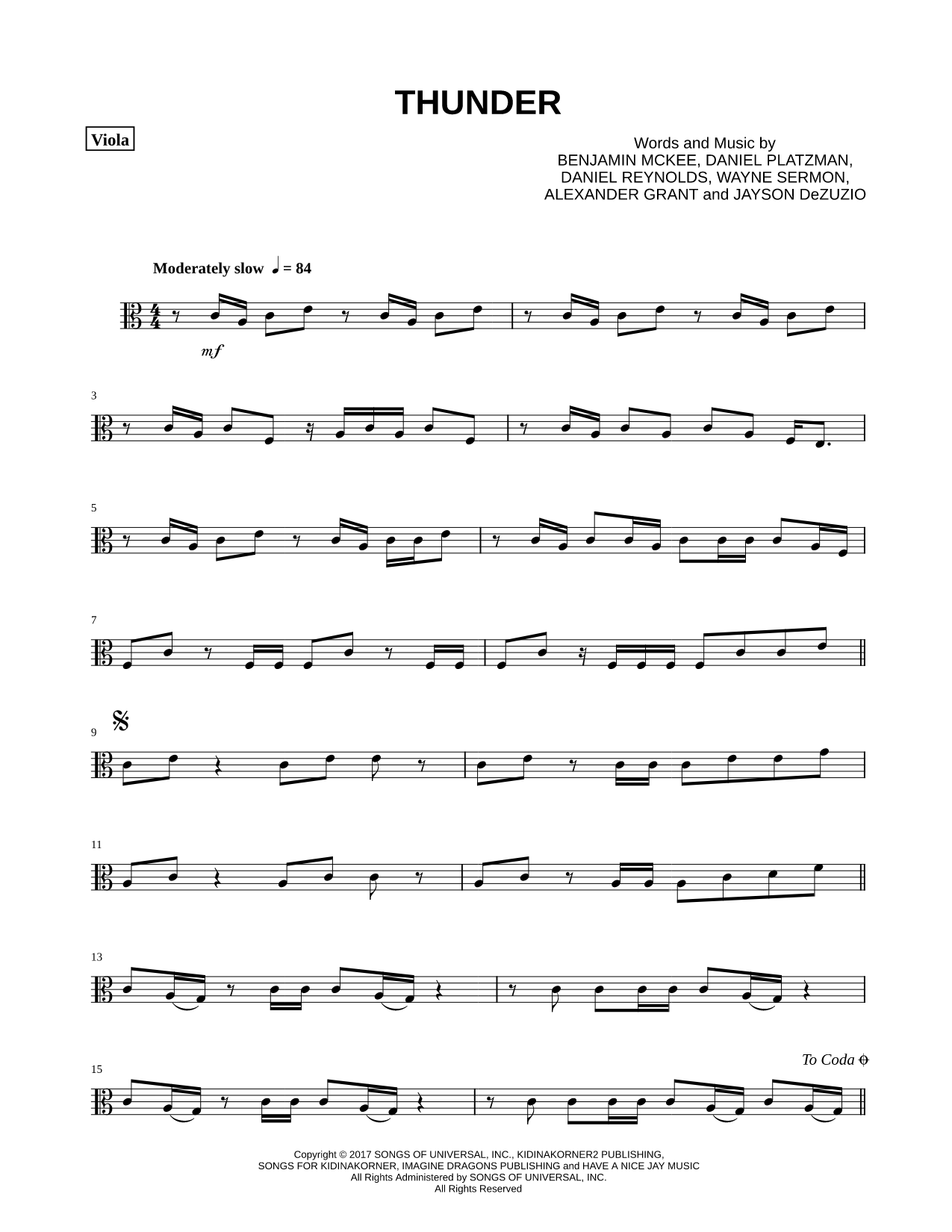 Thunder - Viola