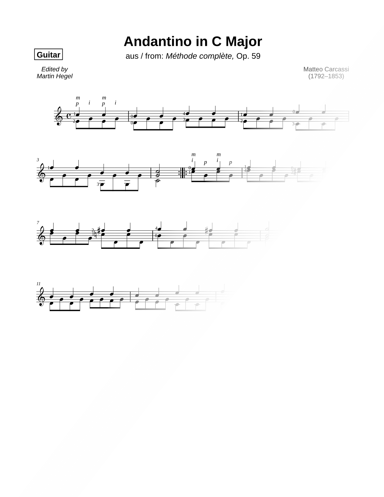 Andantino in C Major