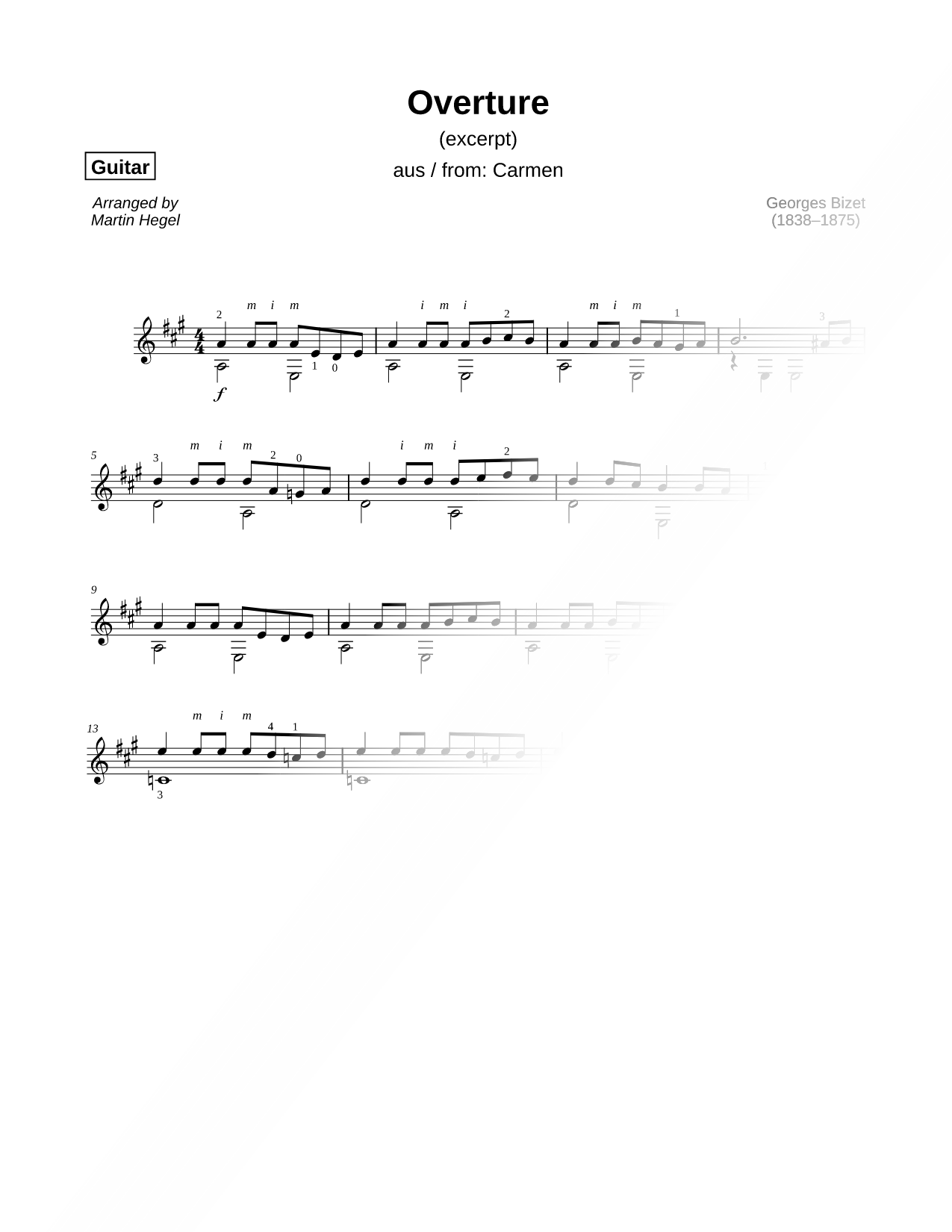 Overture from Carmen [excerpt]